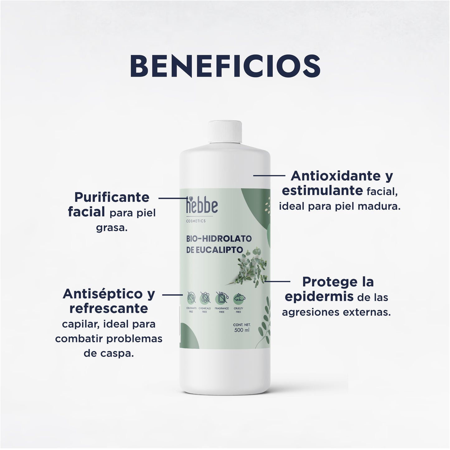 Hidrolato de Eucalipto | Facial y Corporal | Purificante, Astringente y Refrescante