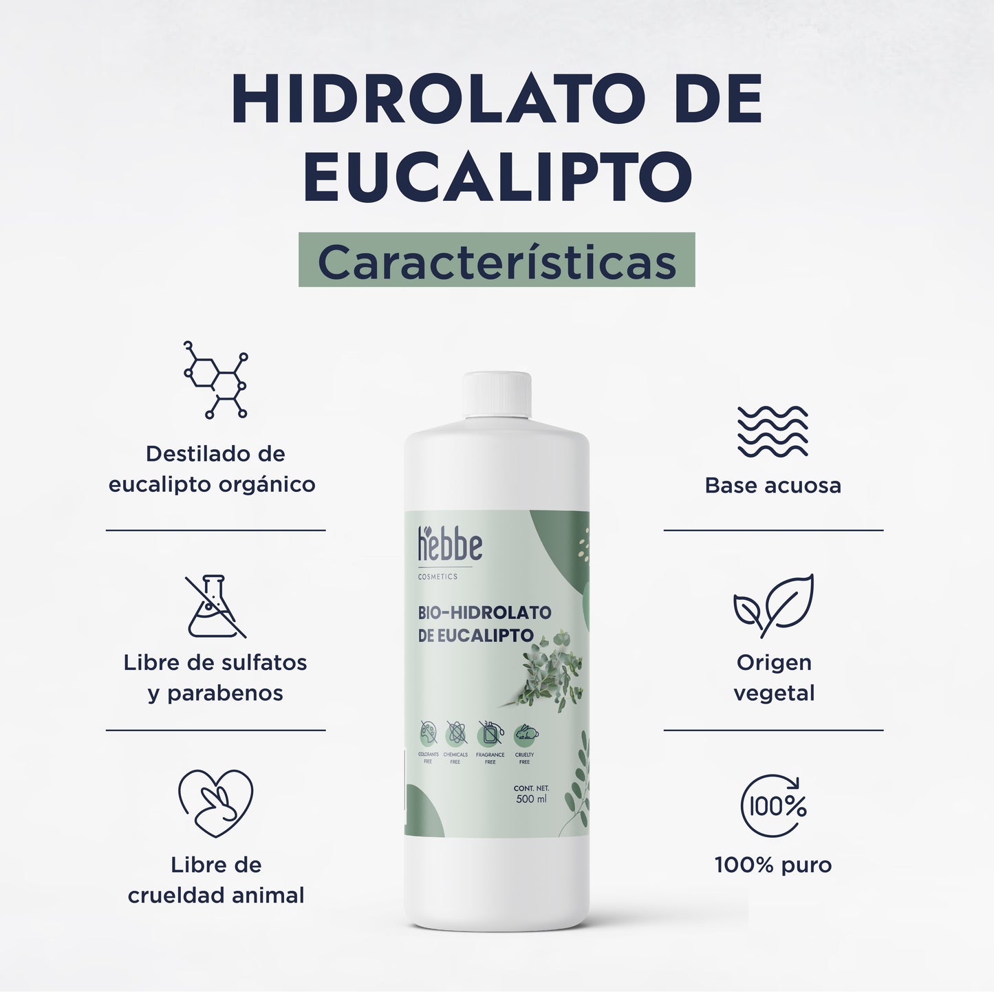 Hidrolato de Eucalipto | Facial y Corporal | Purificante, Astringente y Refrescante