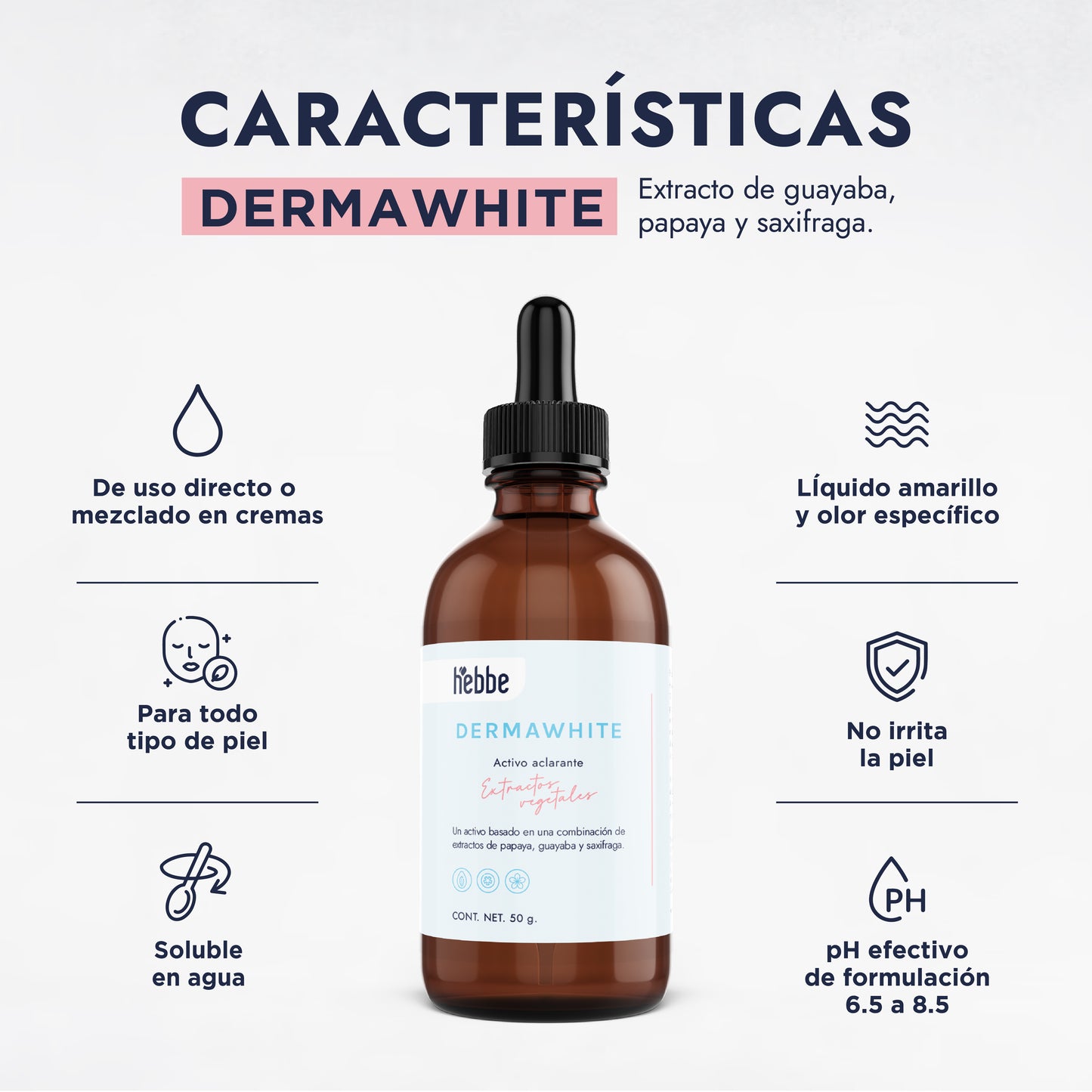 Dermawhite | Aclarador Natural, Antiedad y Revitalizante para una Piel Uniforme