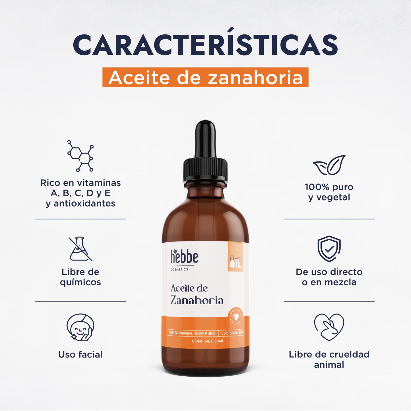 Aceite de Zanahoria Natural | Facial y Corporal | Antioxidante, Regenerador Antiedad y Protector Natural