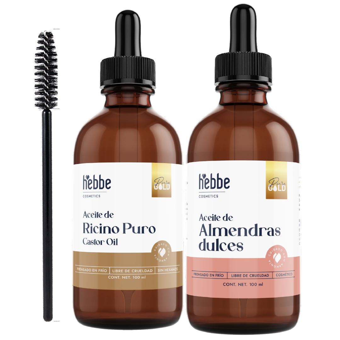 Aceite de Ricino y Almendras | Kit nutritivo facial | Nutrición Profunda, Crecimiento y Hidratación