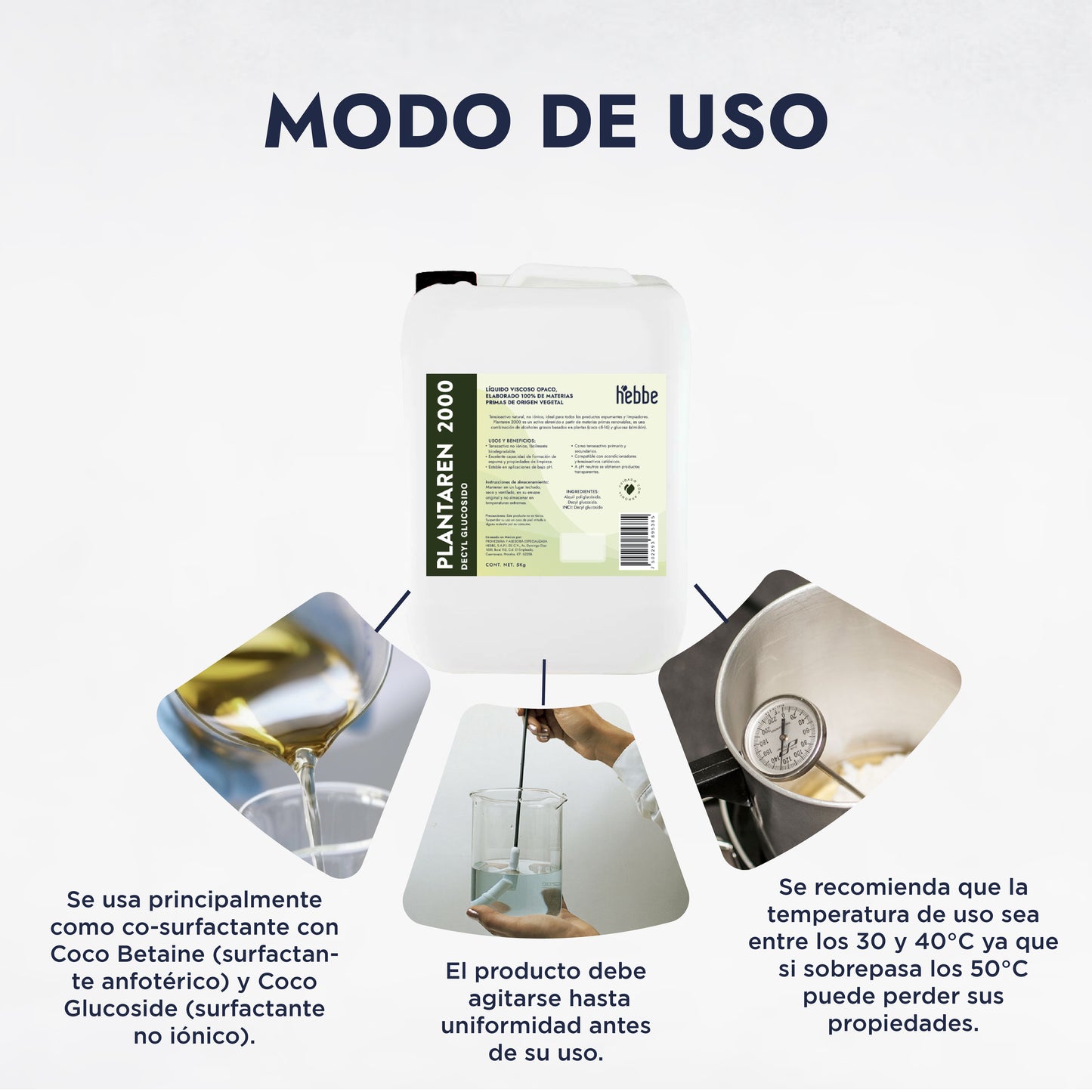 Decil Glucósido (Plantacare 2000) | Tensioactivo de Cosmética Pediátrica | Limpieza Ultra-Delicada y Biodegradable