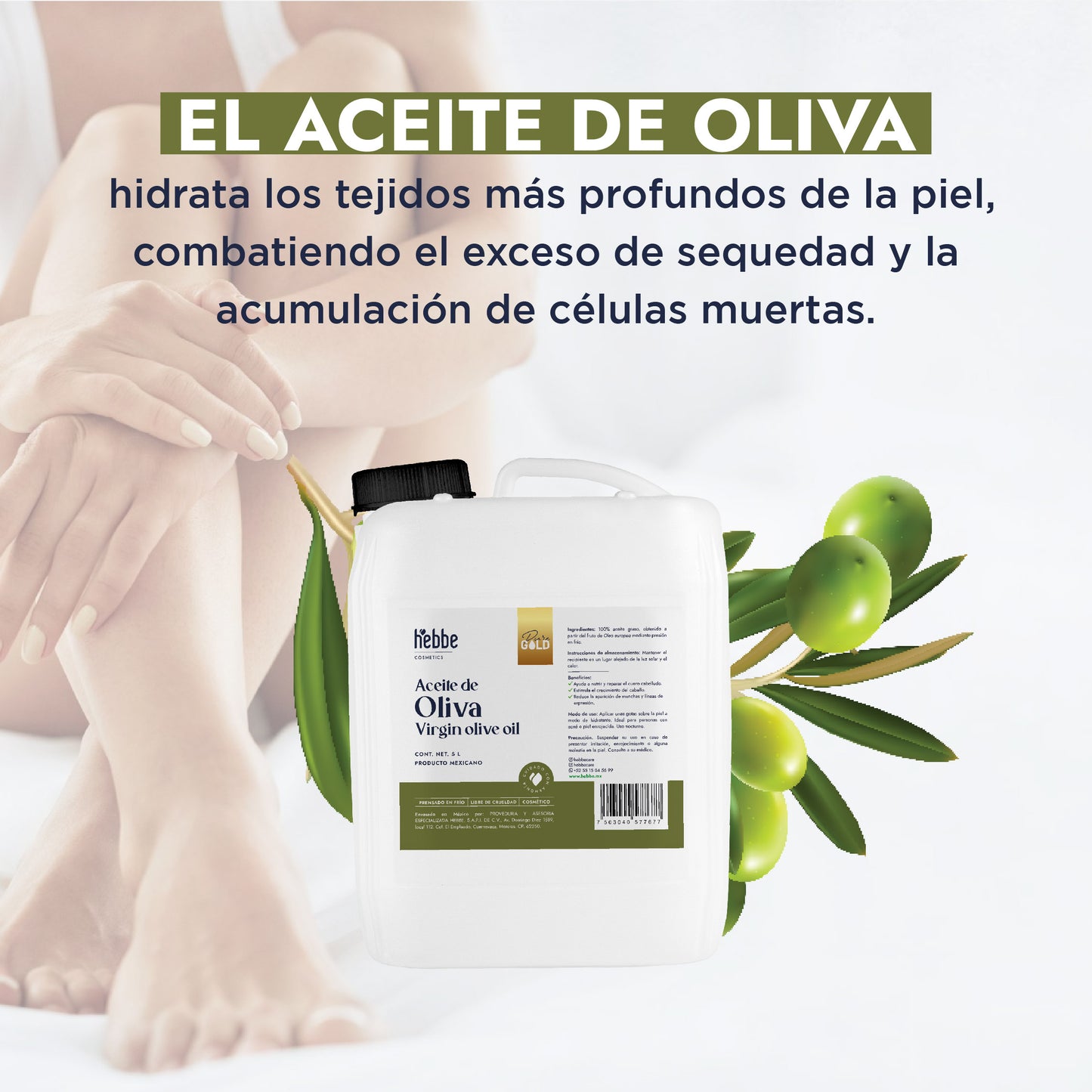 Aceite de Oliva Extra Virgen | Capilar y Corporal |Hidratante, Antioxidante y Reparador Cutáneo