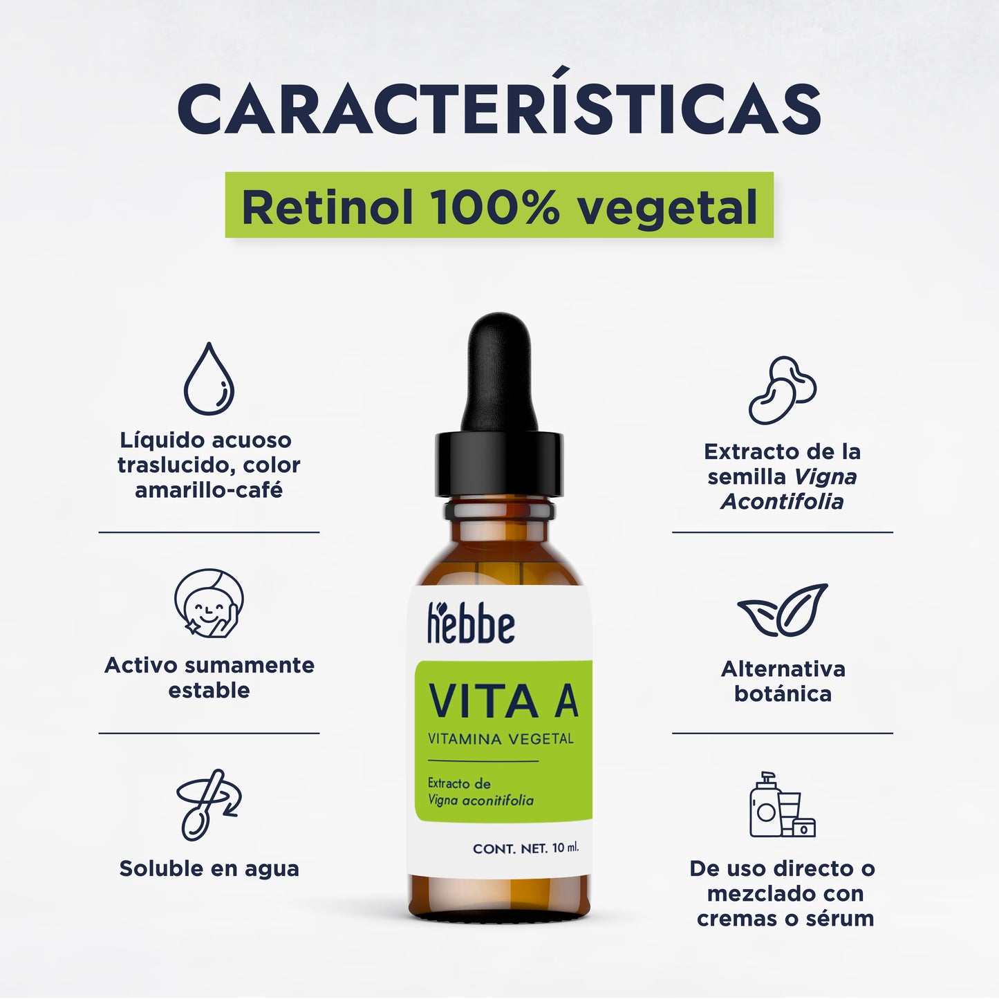 Retinol Vegetal (Vit-A-Like) | Activo Antiedad | Renovación Celular y Alta Tolerancia