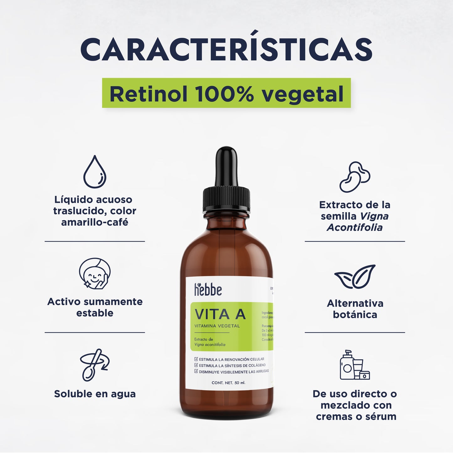 Retinol Vegetal (Vit-A-Like) | Activo Antiedad | Renovación Celular y Alta Tolerancia