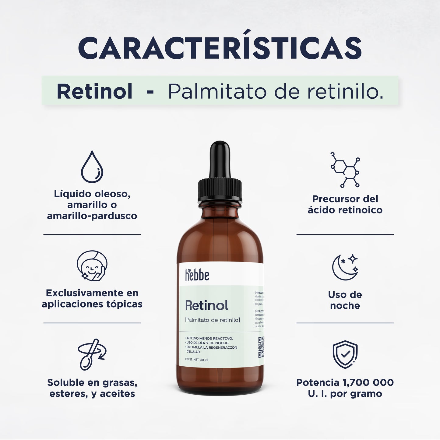 Retinol (Palmitato de Retinilo) | Facial y Corporal | Renovación Suave y Antioxidante