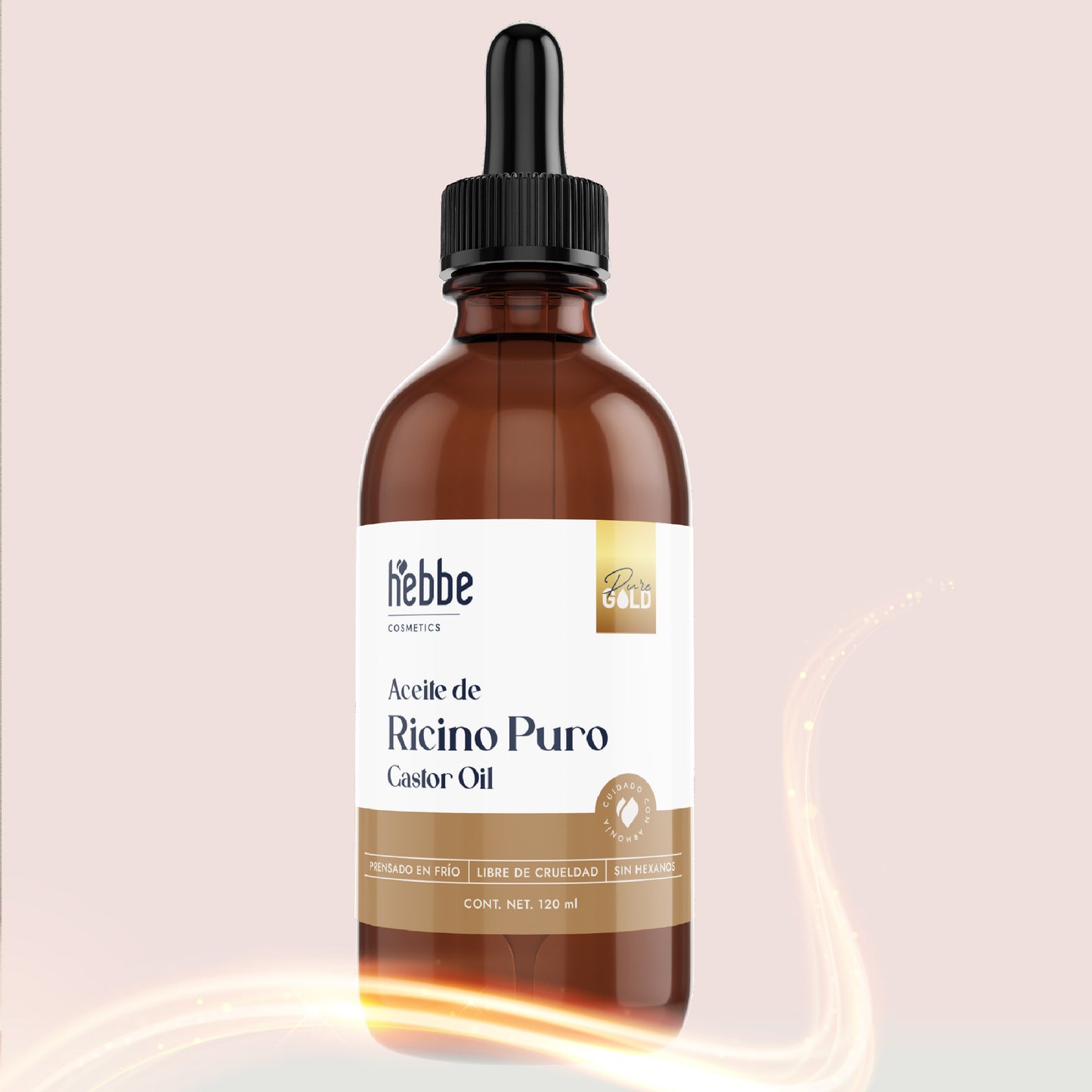 Aceite de Ricino Castor Oil Puro Orgánico | Cejas, Pestañas y Cabello | Hidratante, Antiinflamatorio y Estimulante Capilar