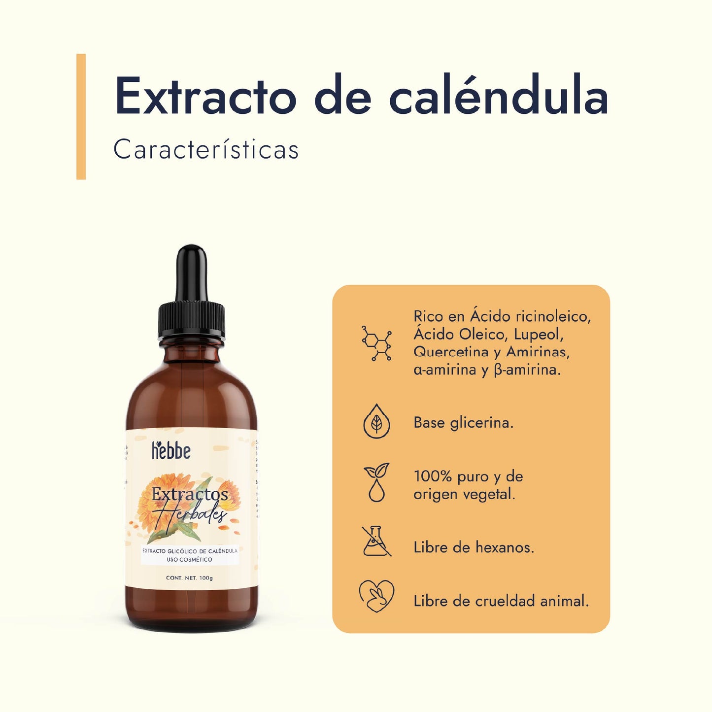 Extracto Glicólico de Caléndula | Facial, Corporal y Capilar | Activo Calmante, Reparador y Anti-Irritante