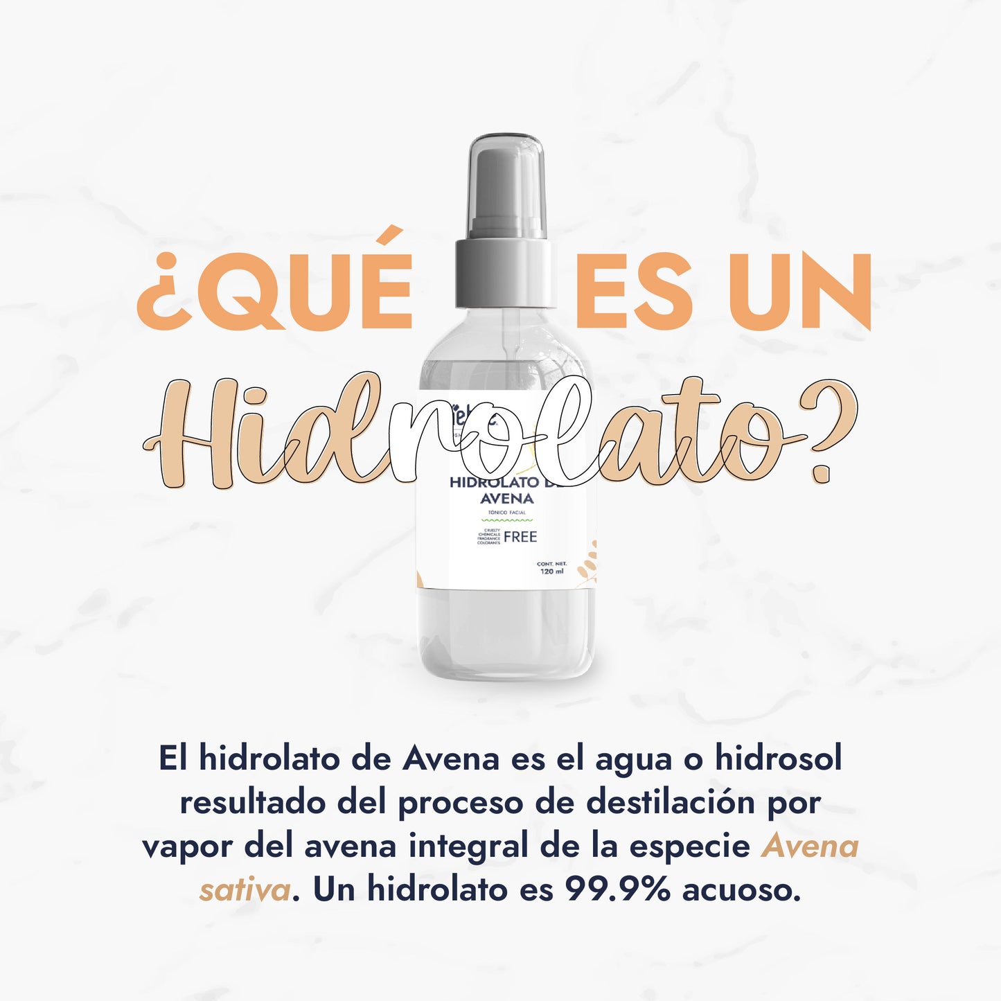 Hidrolato de Avena | Facial y Corporal | Calmante, Anti-picor y Reparador