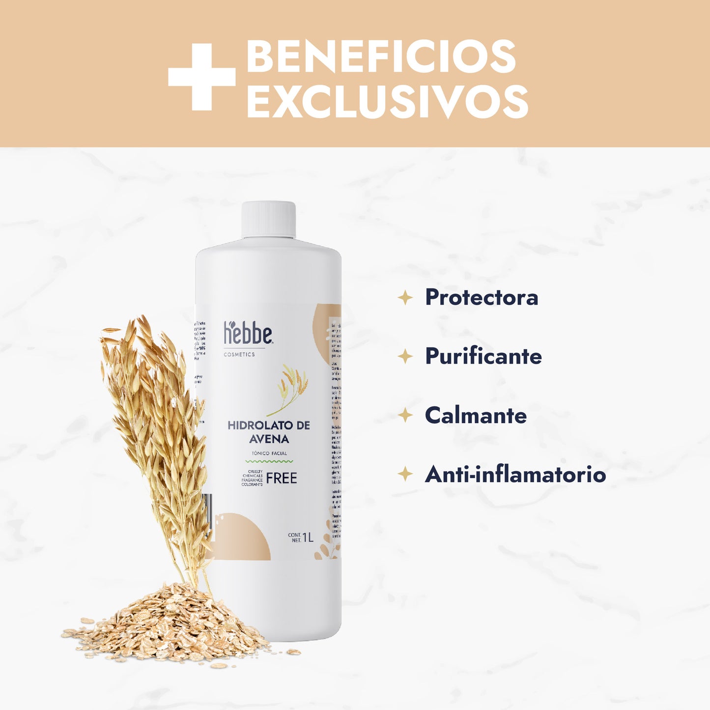 Hidrolato de Avena | Facial y Corporal | Calmante, Anti-picor y Reparador
