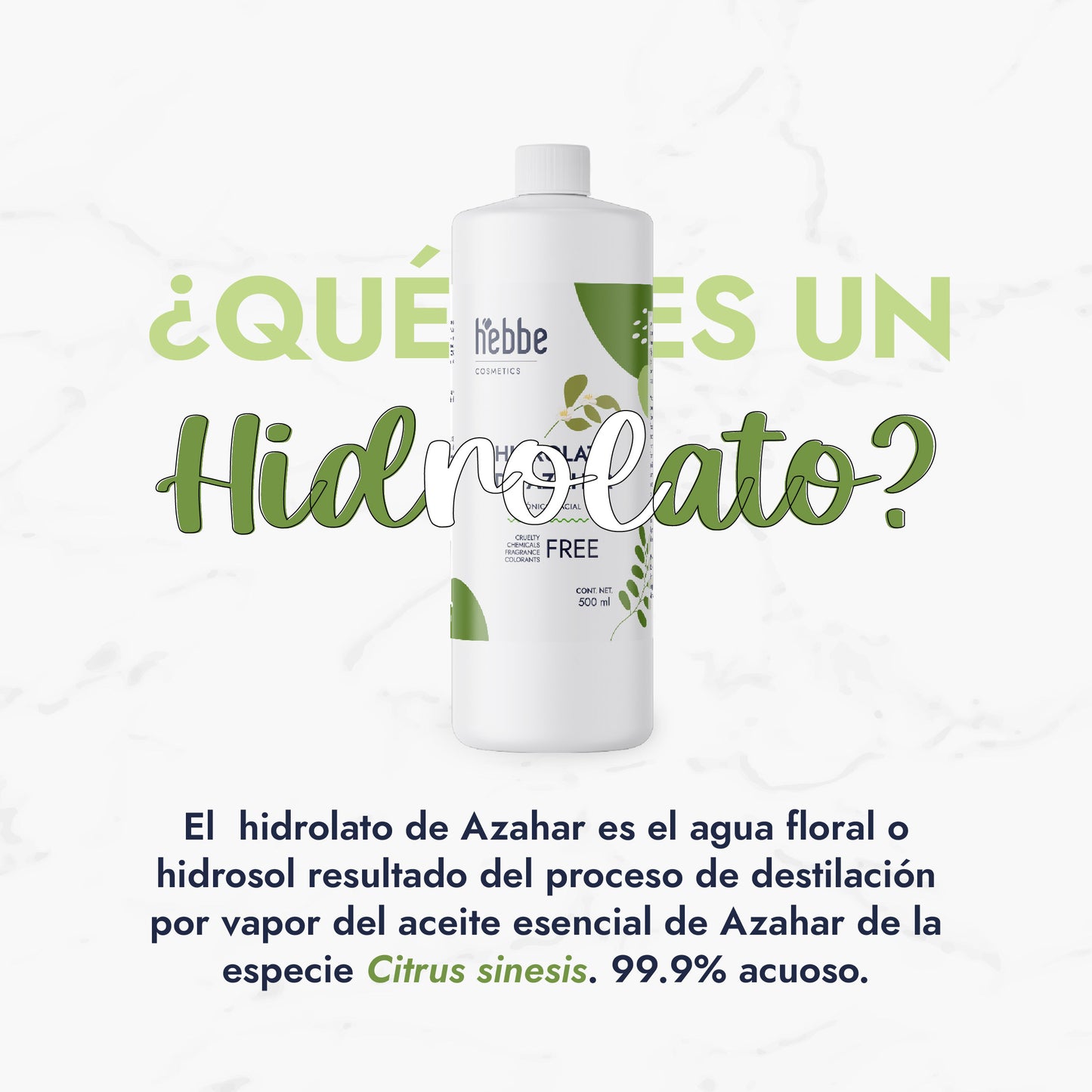 Hidrolato de Azahar | Facial y Corporal | Calmante, Equilibrante y Luminosidad