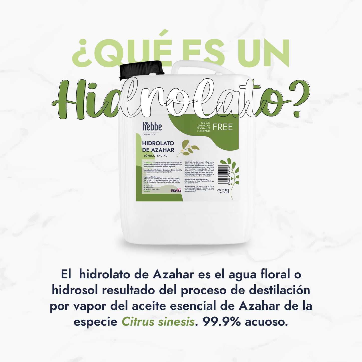 Hidrolato de Azahar | Facial y Corporal | Calmante, Equilibrante y Luminosidad