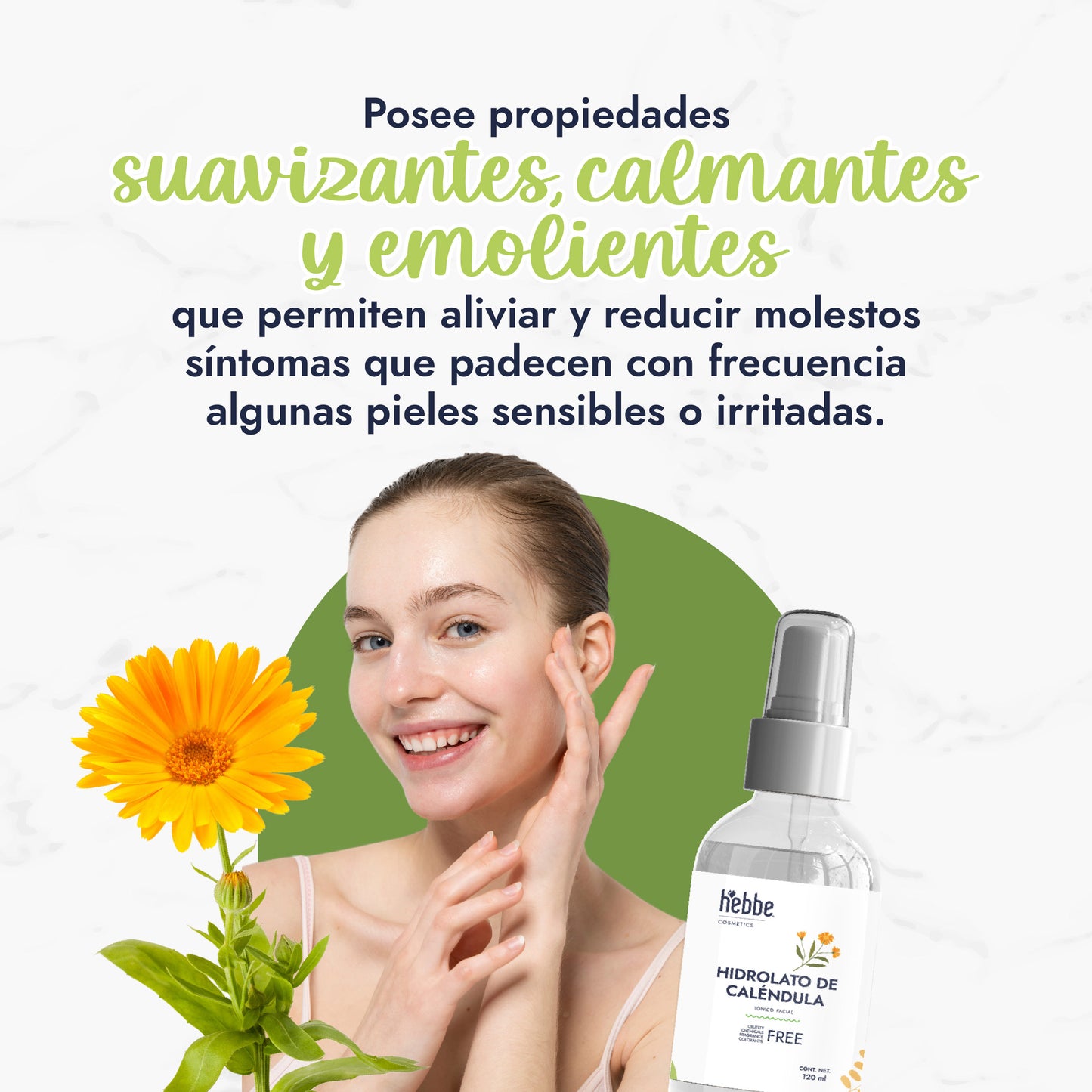 Hidrolato de Caléndula | Facial y Corporal | Calmante, Reparador y Cicatrizante