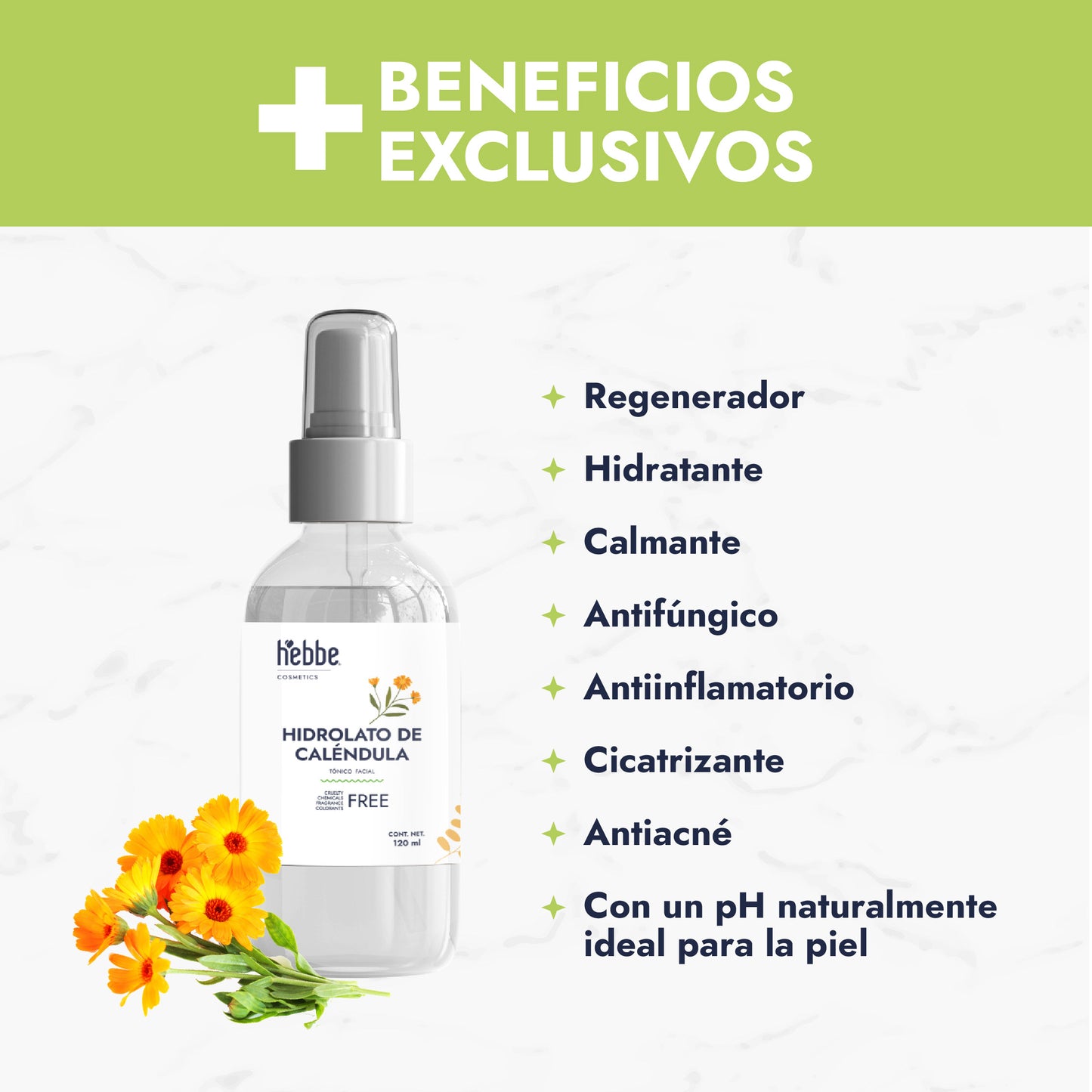 Hidrolato de Caléndula | Facial y Corporal | Calmante, Reparador y Cicatrizante