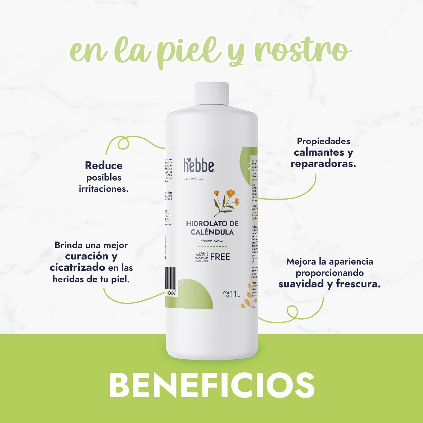 Hidrolato de Caléndula | Facial y Corporal | Calmante, Reparador y Cicatrizante