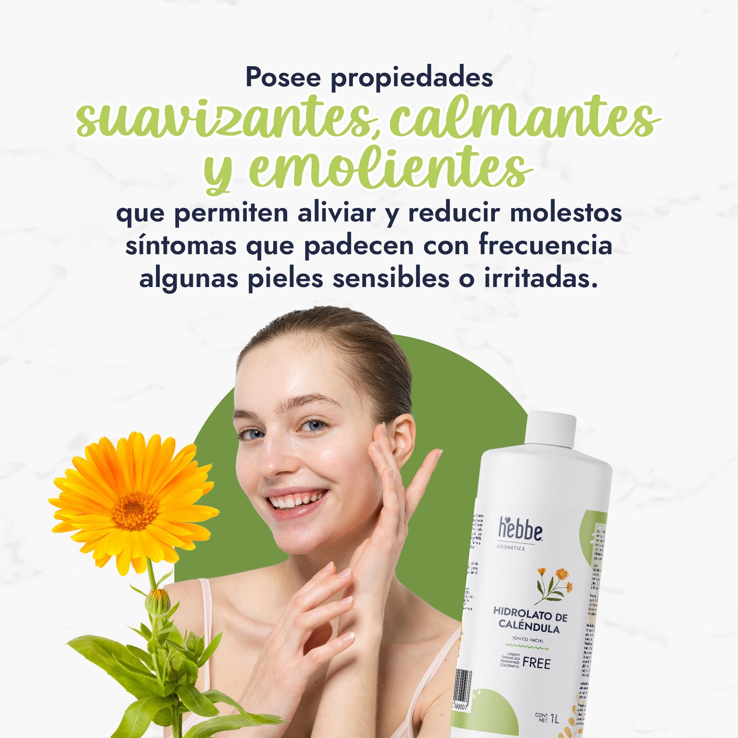 Hidrolato de Caléndula | Facial y Corporal | Calmante, Reparador y Cicatrizante