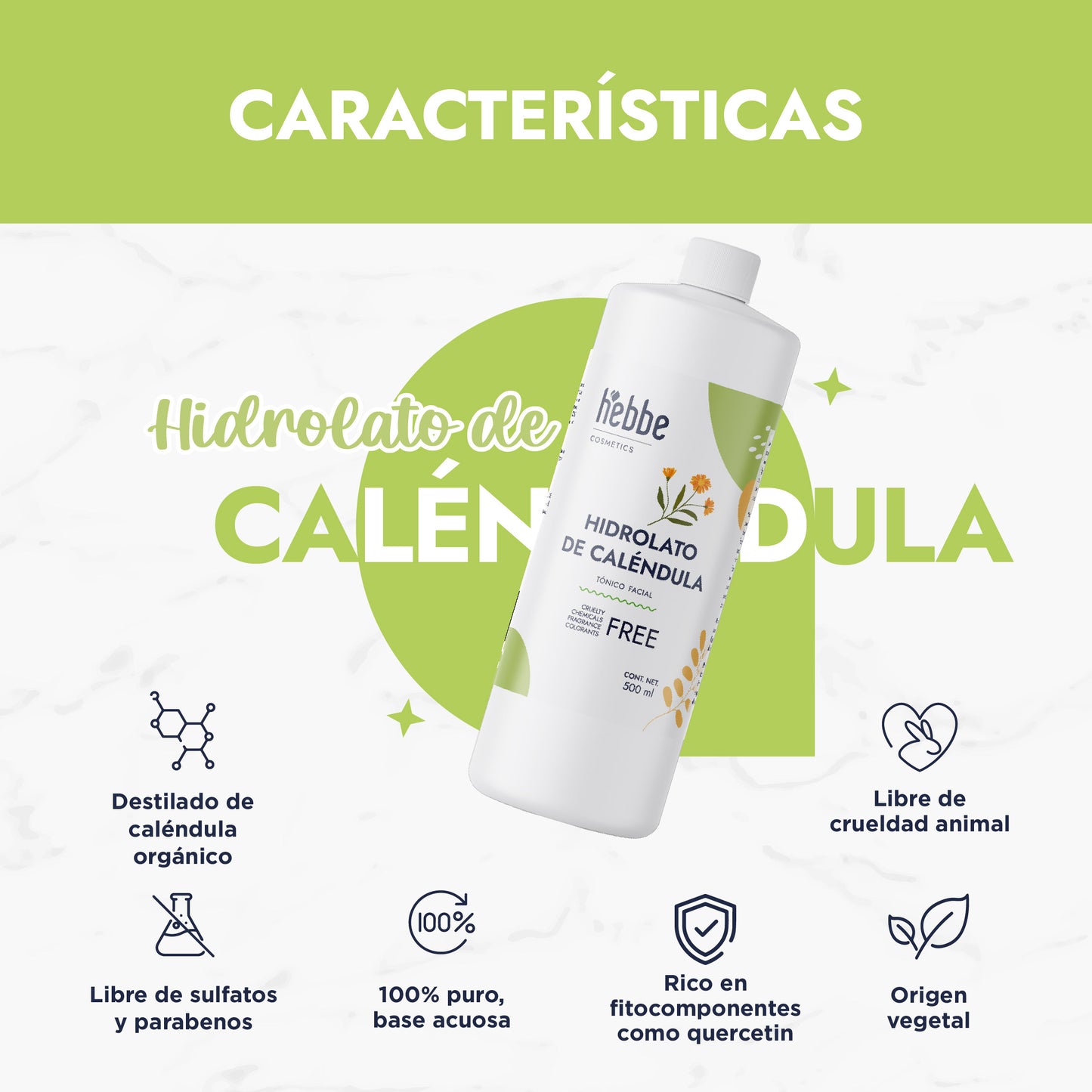 Hidrolato de Caléndula | Facial y Corporal | Calmante, Reparador y Cicatrizante