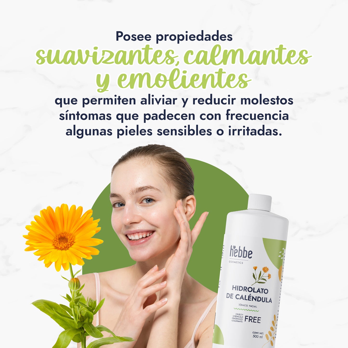Hidrolato de Caléndula | Facial y Corporal | Calmante, Reparador y Cicatrizante