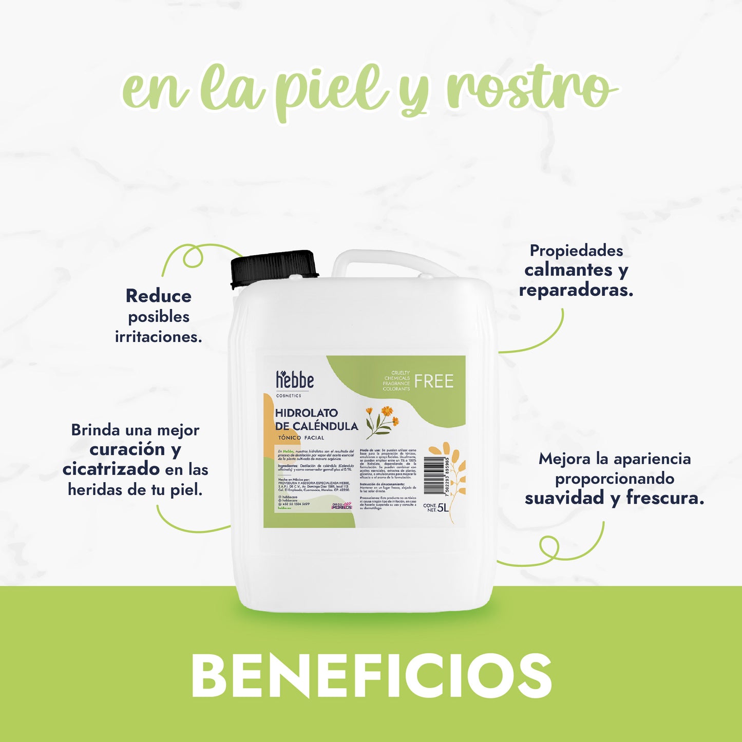 Hidrolato de Caléndula | Facial y Corporal | Calmante, Reparador y Cicatrizante
