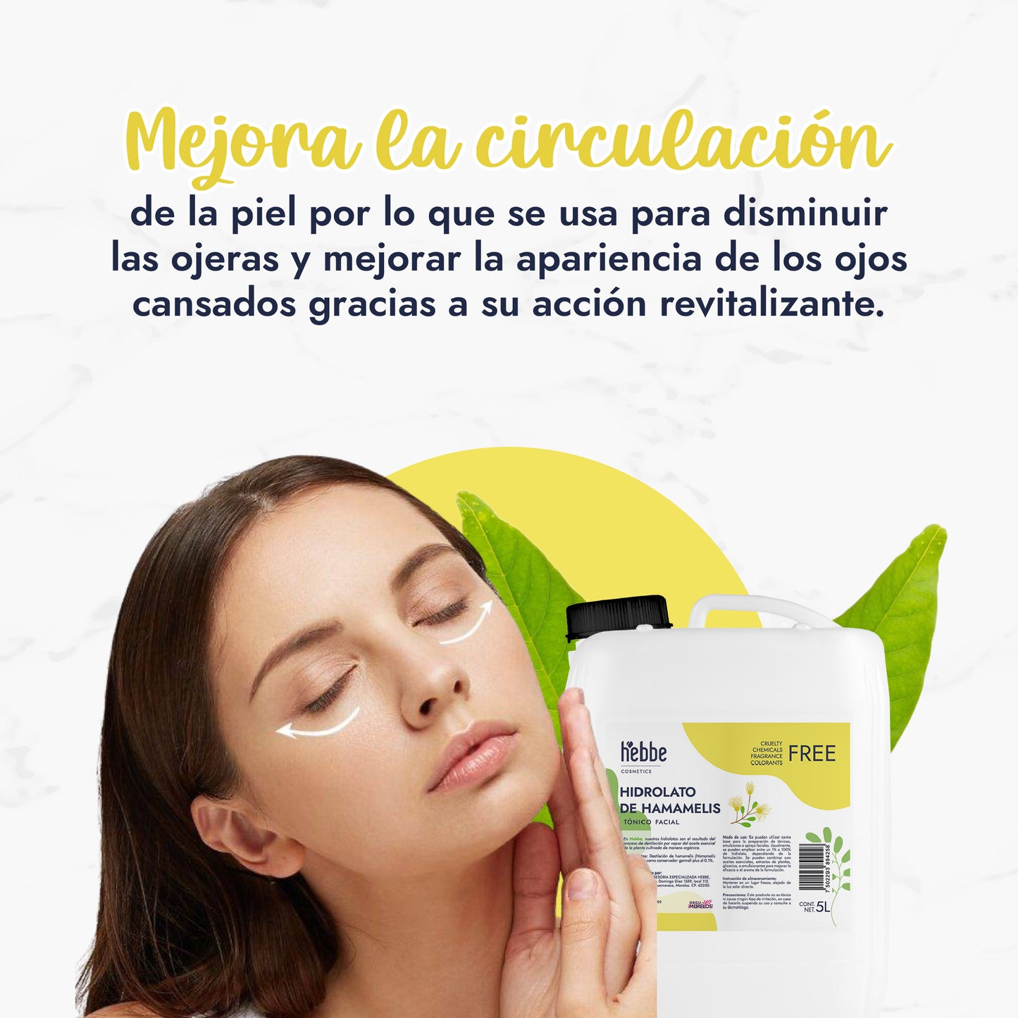Hidrolato de Hamamelis | Facial y Corporal | Astringente, Purificante y Calmante