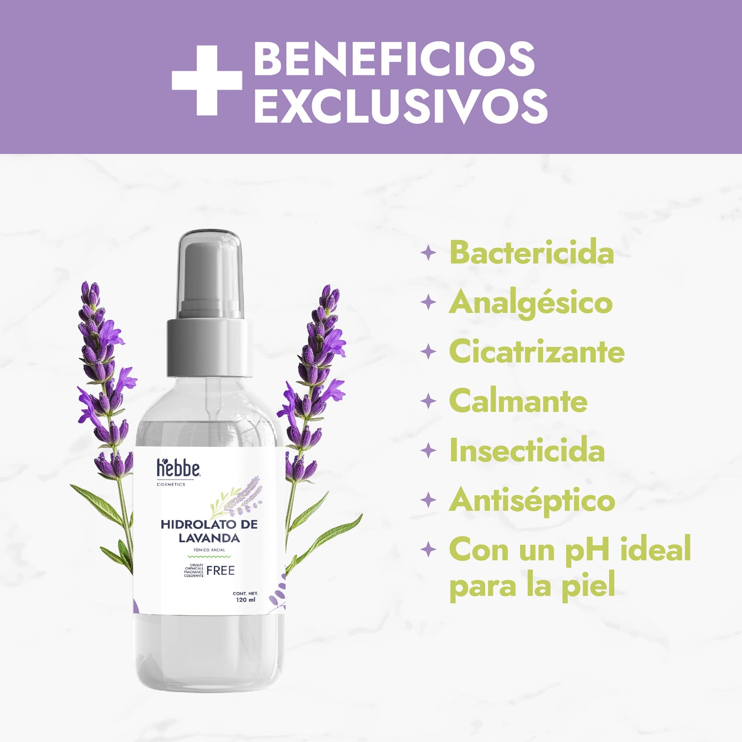 Hidrolato de Lavanda | Facial y Corporal | Calmante, Equilibrante y Regenerador