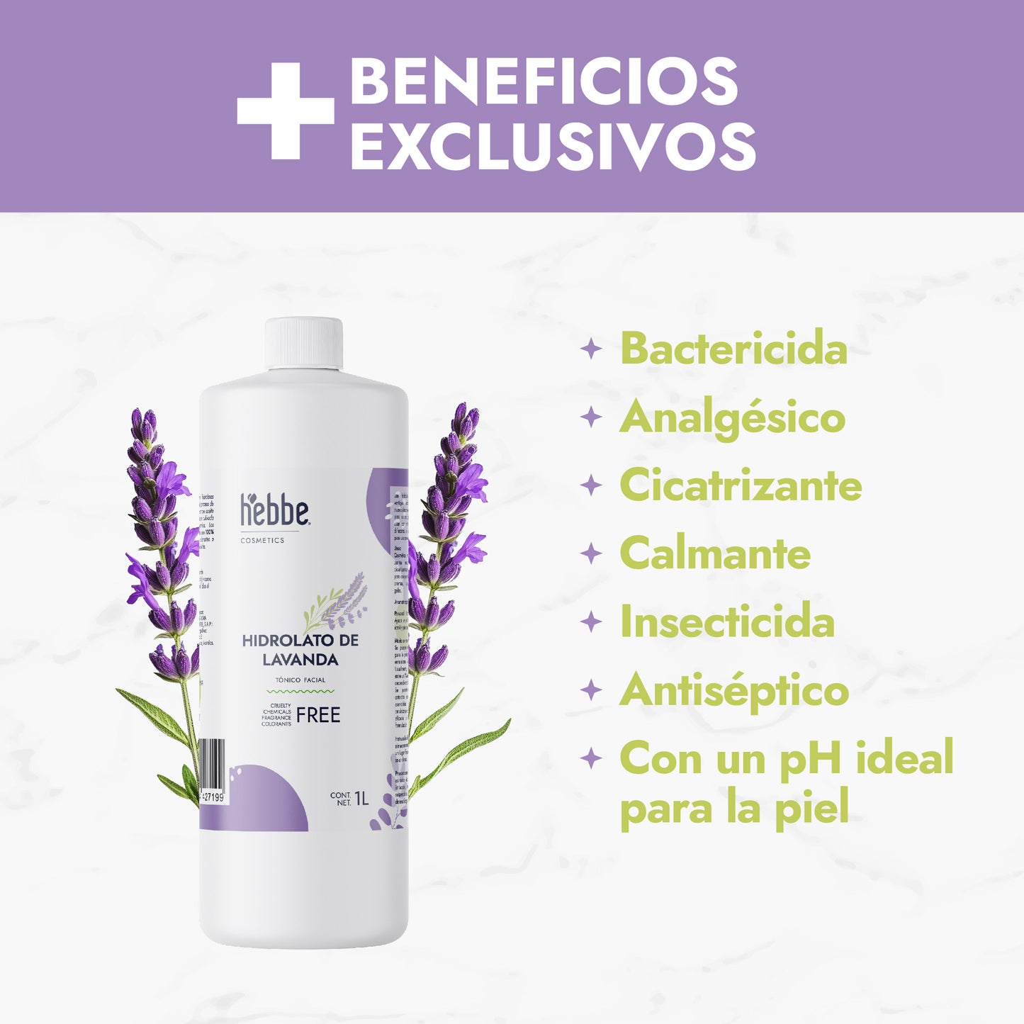 Hidrolato de Lavanda | Facial y Corporal | Calmante, Equilibrante y Regenerador