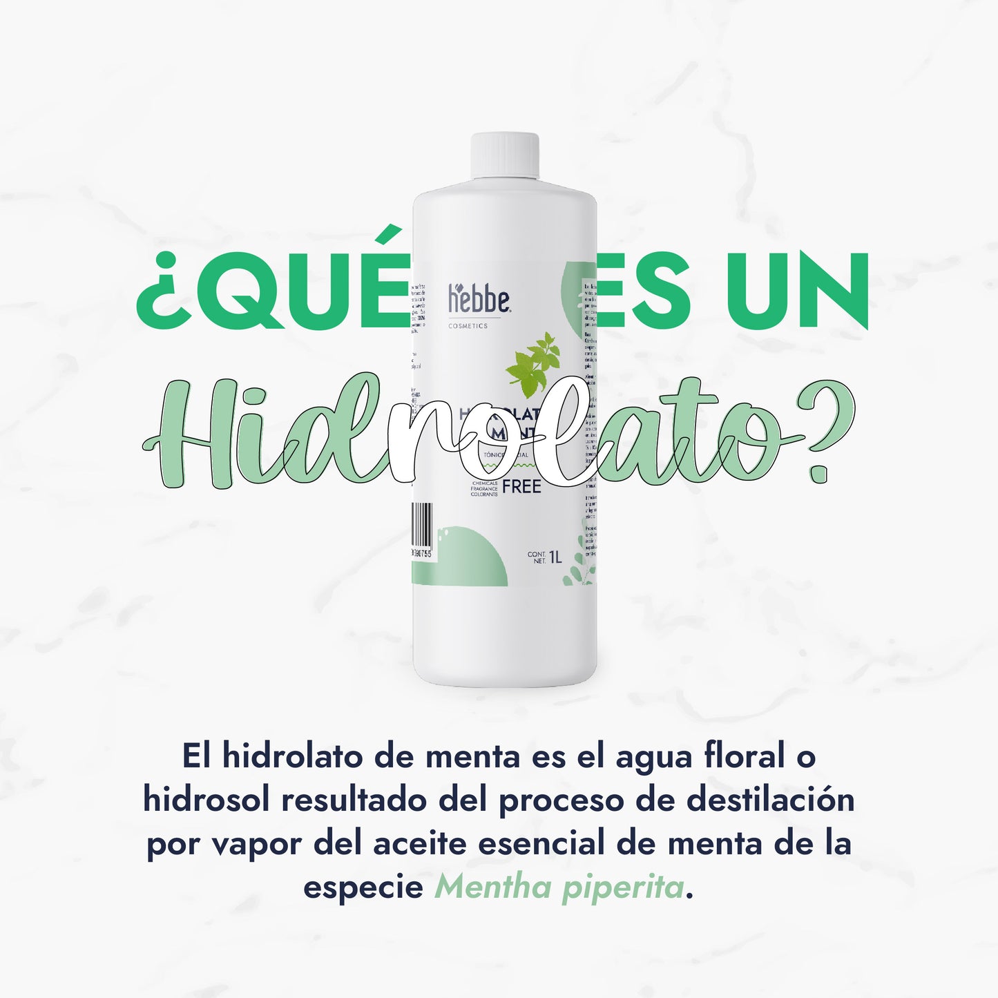 Hidrolato de Menta | Facial y Corporal | Refrescante, Astringente y Purificante
