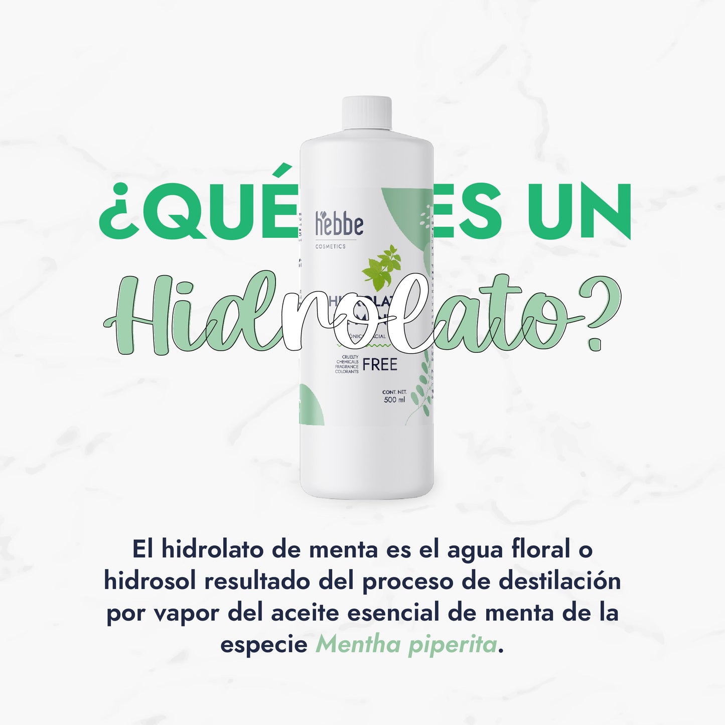 Hidrolato de Menta | Facial y Corporal | Refrescante, Astringente y Purificante