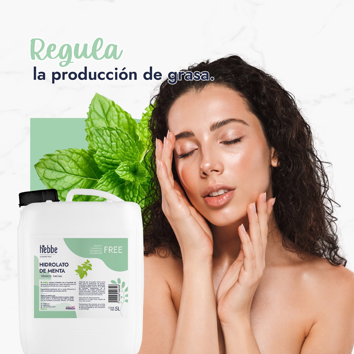 Hidrolato de Menta | Facial y Corporal | Refrescante, Astringente y Purificante
