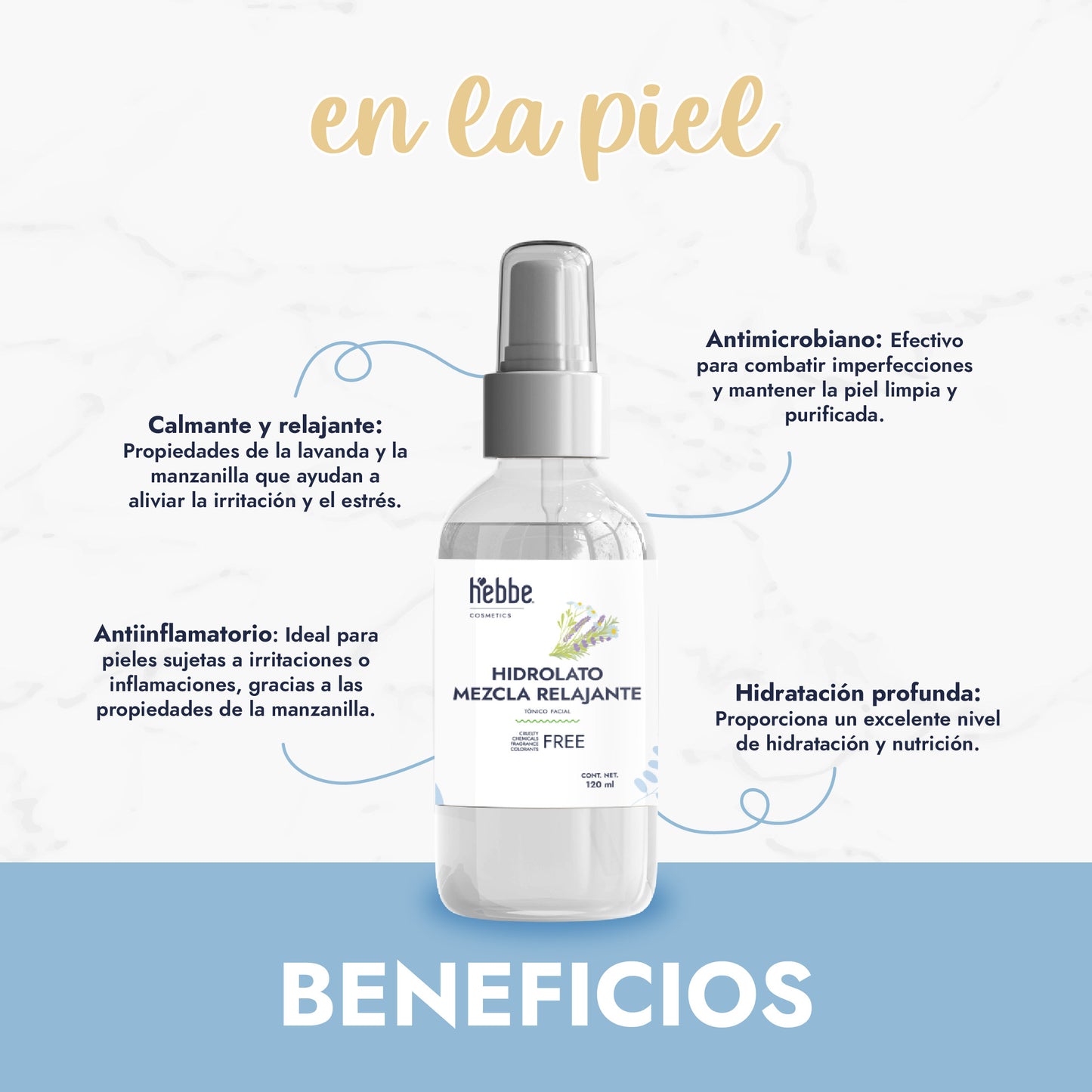 Hidrolato de Mezcla Relajante Puro | Calma, Relaja y Revitaliza Cuerpo y Mente