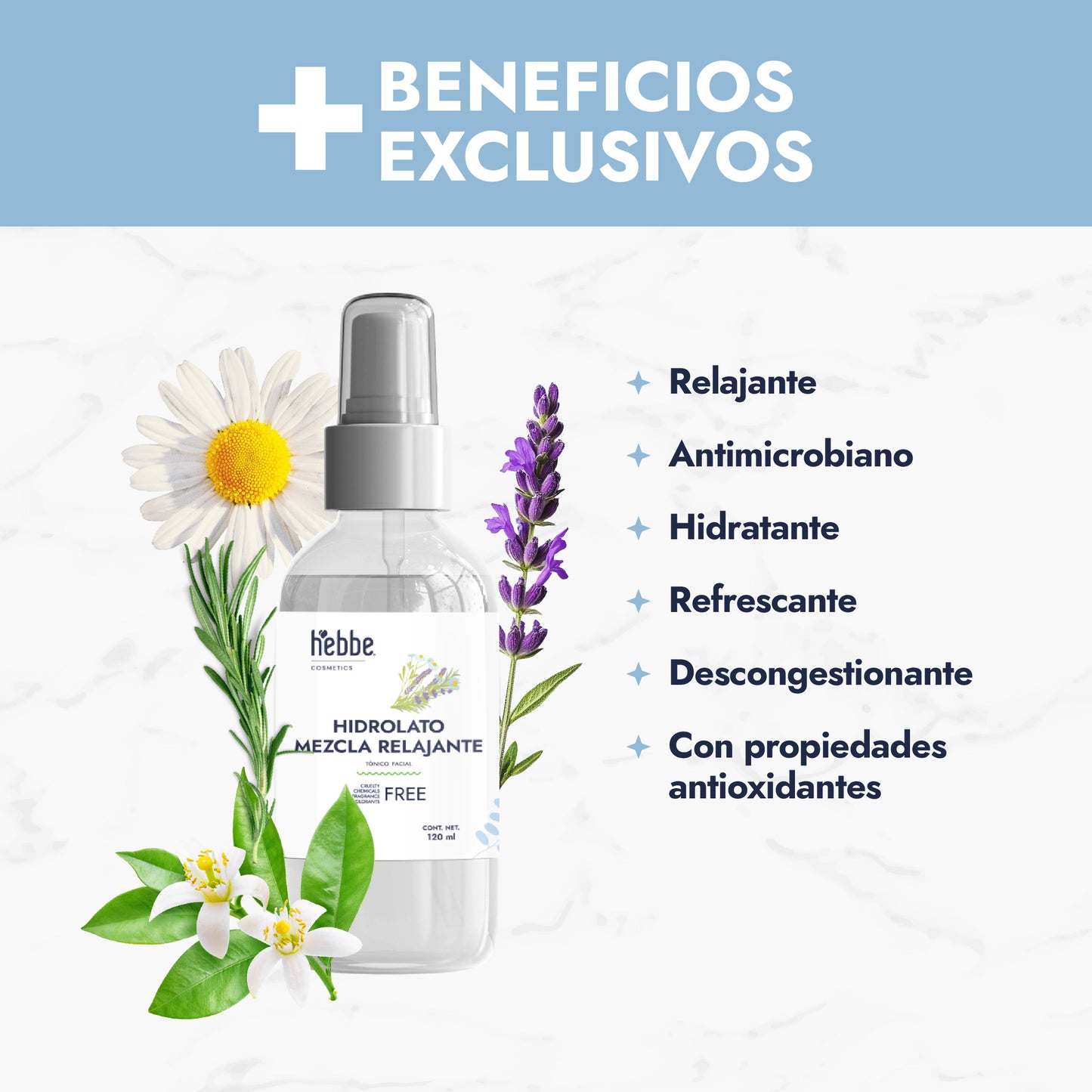 Hidrolato de Mezcla Relajante Puro | Calma, Relaja y Revitaliza Cuerpo y Mente