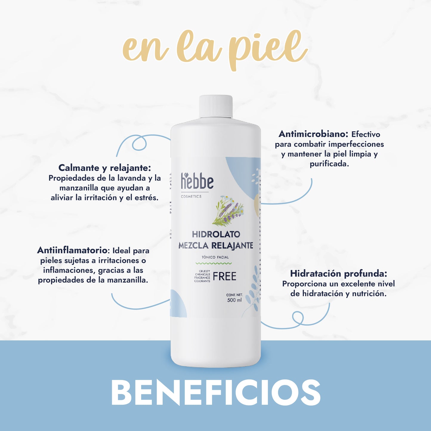 Hidrolato de Mezcla Relajante Puro | Calma, Relaja y Revitaliza Cuerpo y Mente