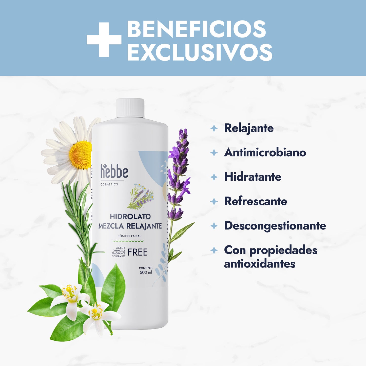 Hidrolato de Mezcla Relajante Puro | Calma, Relaja y Revitaliza Cuerpo y Mente