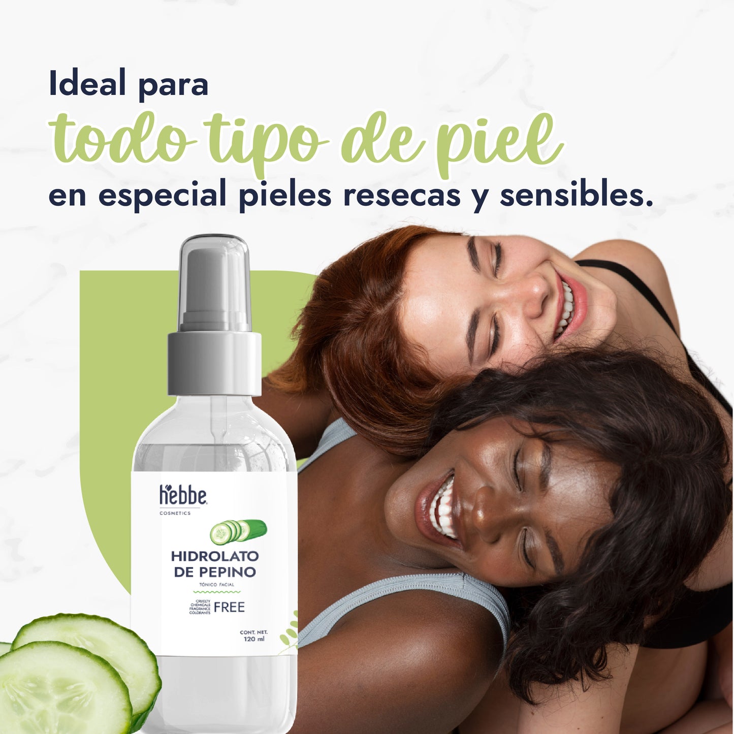 Hidrolato de Pepino | Facial y Corporal | Descongestivo, Refrescante e Hidratante