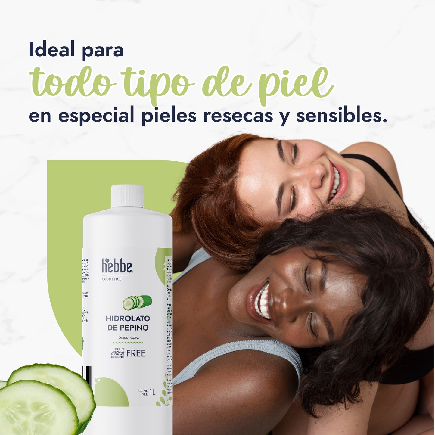 Hidrolato de Pepino | Facial y Corporal | Descongestivo, Refrescante e Hidratante