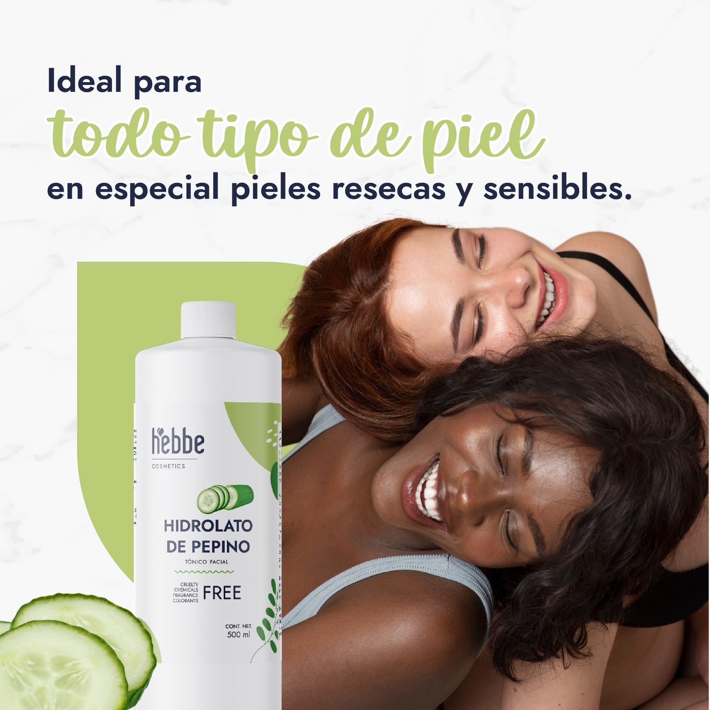Hidrolato de Pepino | Facial y Corporal | Descongestivo, Refrescante e Hidratante