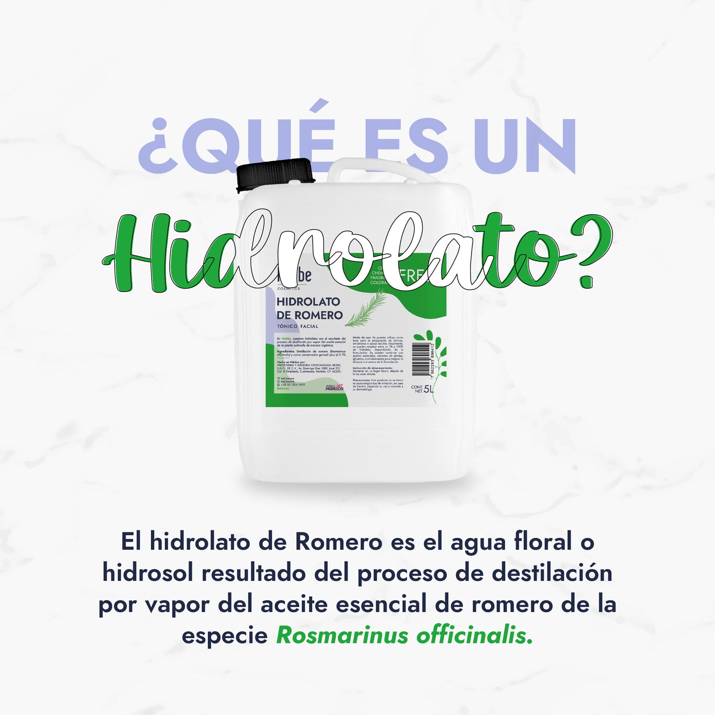 Hidrolato de Romero | Facial y Capilar | Purificante, Estimulante y Tonificante