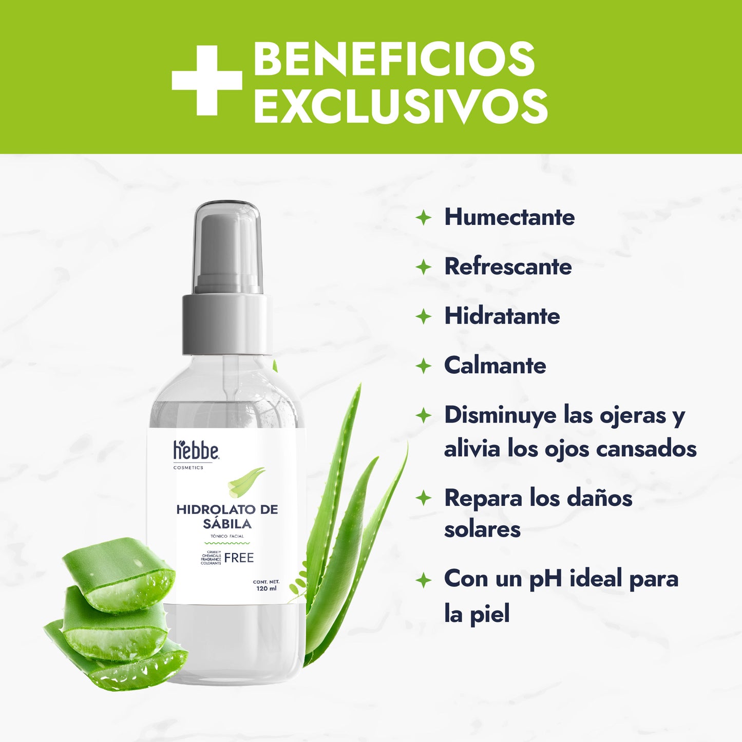 Hidrolato de Sábila | Facial y Corporal | Hidratante, Calmante y Regenerador
