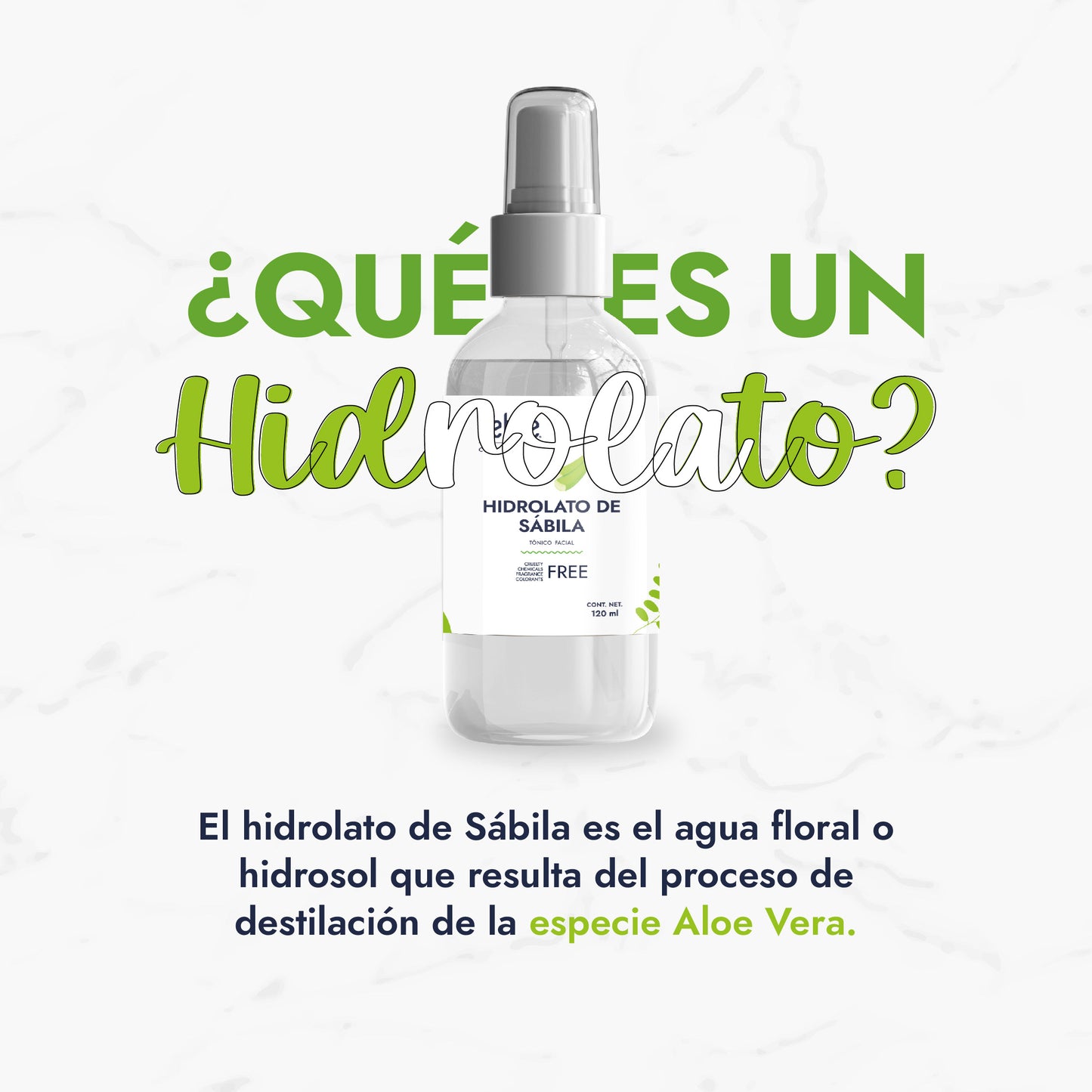 Hidrolato de Sábila | Facial y Corporal | Hidratante, Calmante y Regenerador