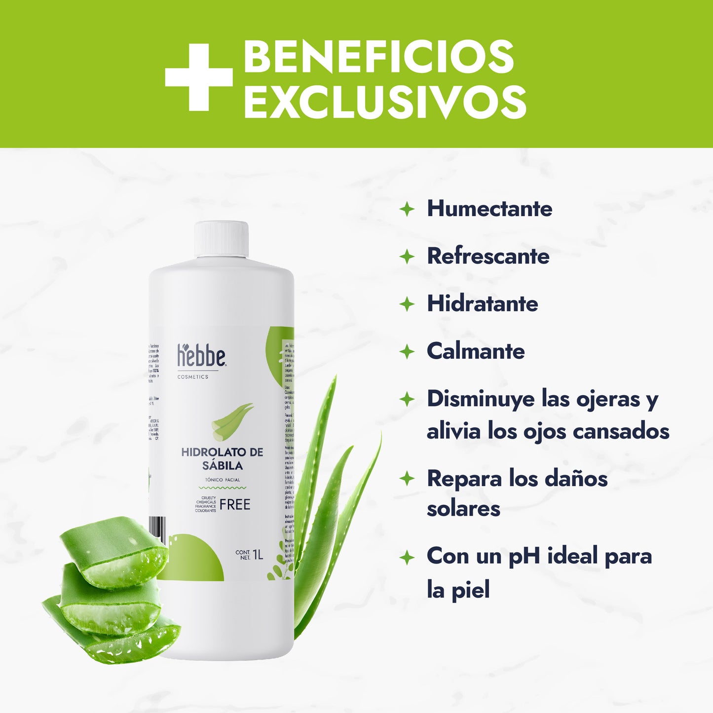 Hidrolato de Sábila | Facial y Corporal | Hidratante, Calmante y Regenerador