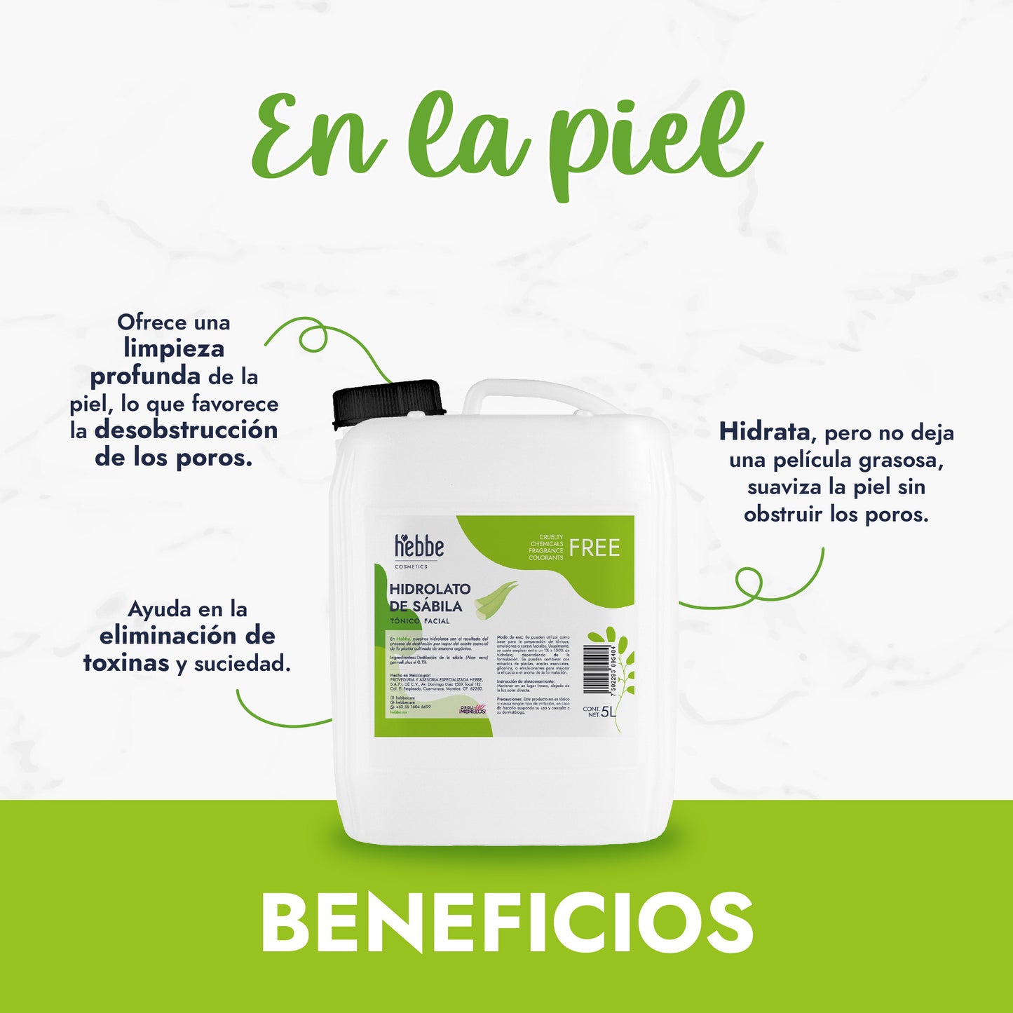 Hidrolato de Sábila | Facial y Corporal | Hidratante, Calmante y Regenerador