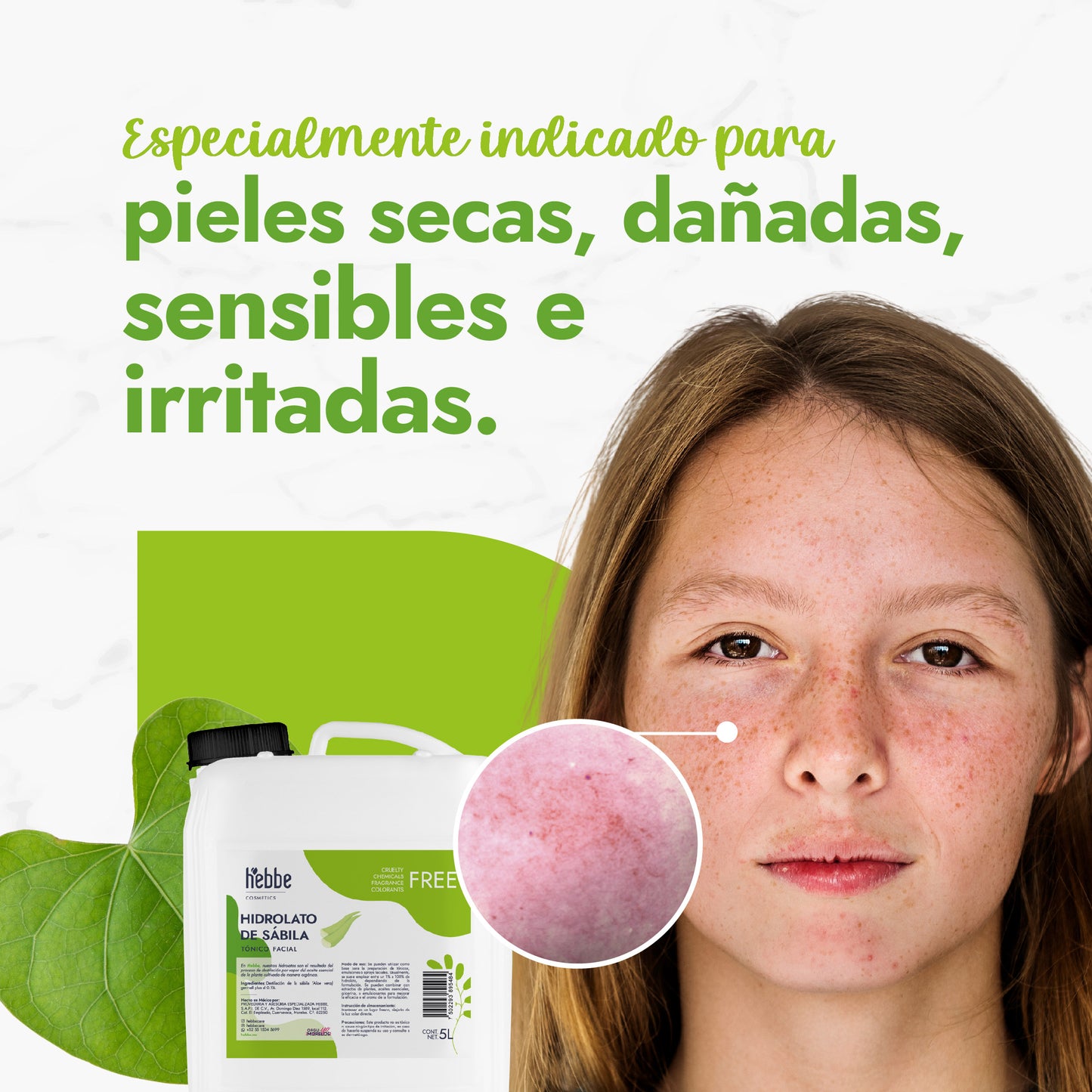 Hidrolato de Sábila | Facial y Corporal | Hidratante, Calmante y Regenerador