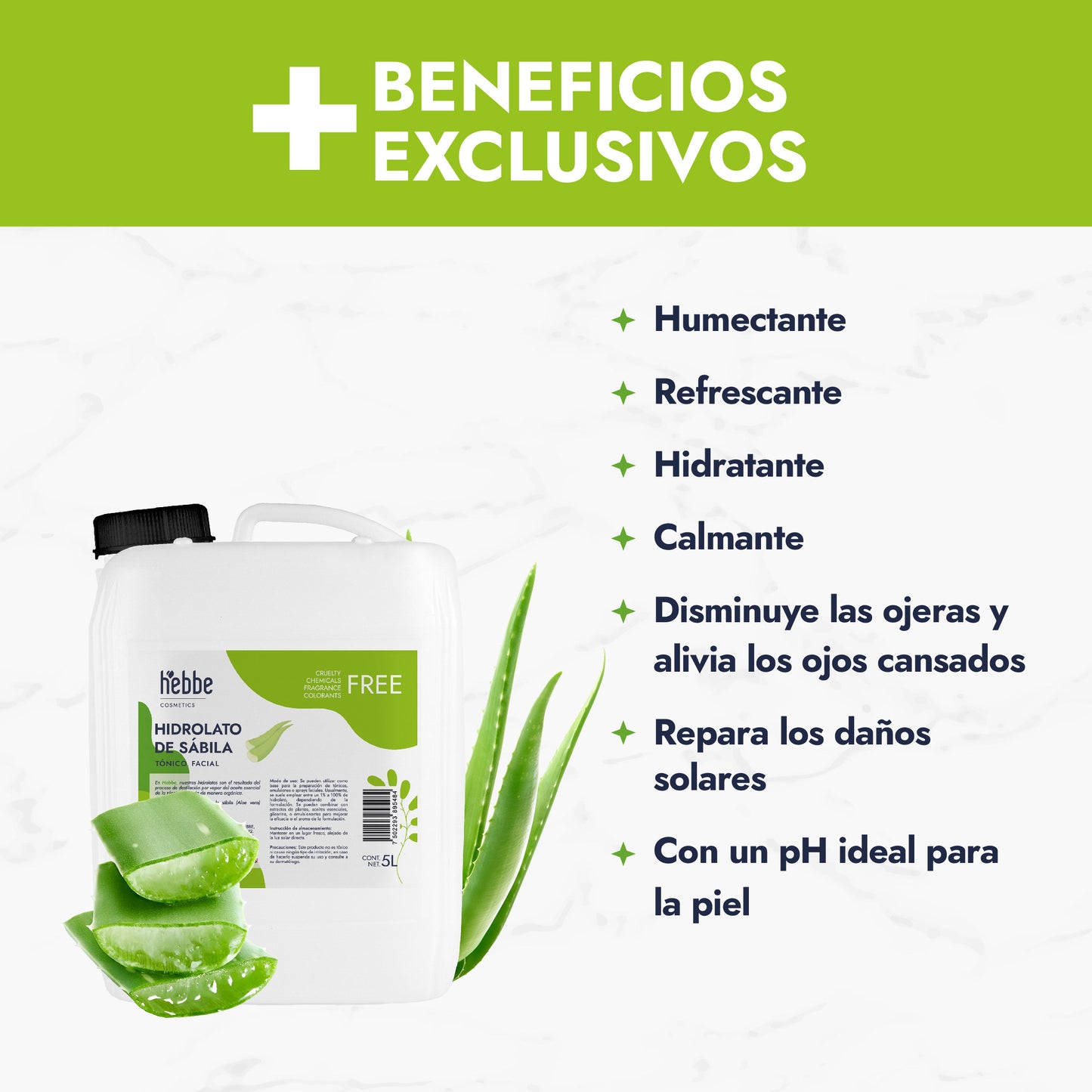 Hidrolato de Sábila | Facial y Corporal | Hidratante, Calmante y Regenerador