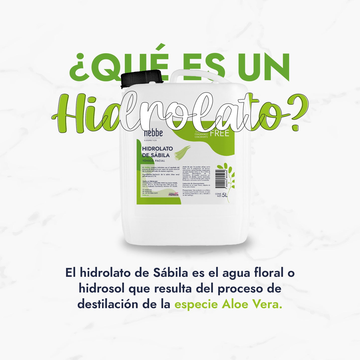 Hidrolato de Sábila | Facial y Corporal | Hidratante, Calmante y Regenerador