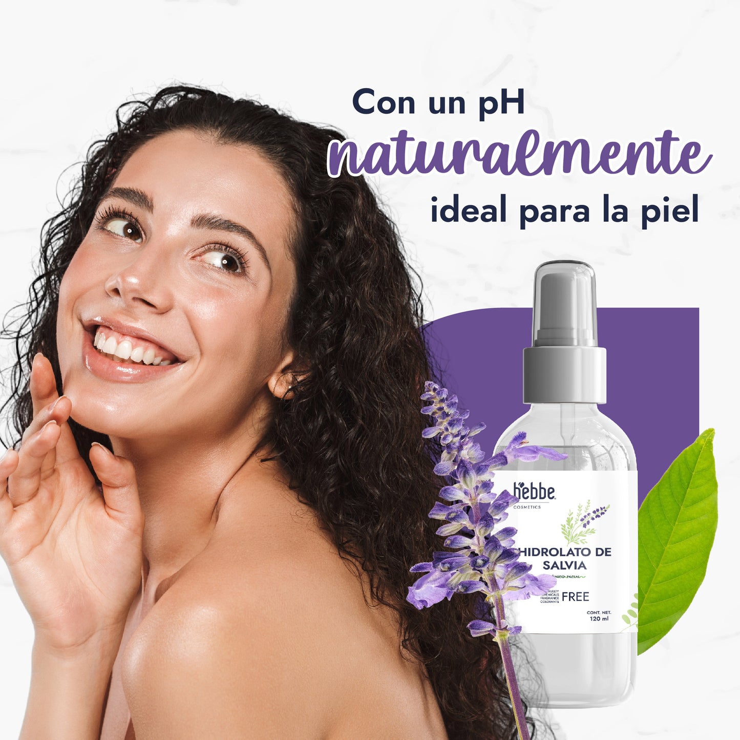 Hidrolato de Salvia | Facial y Corporal | Purificante, Seborregulador y Astringente