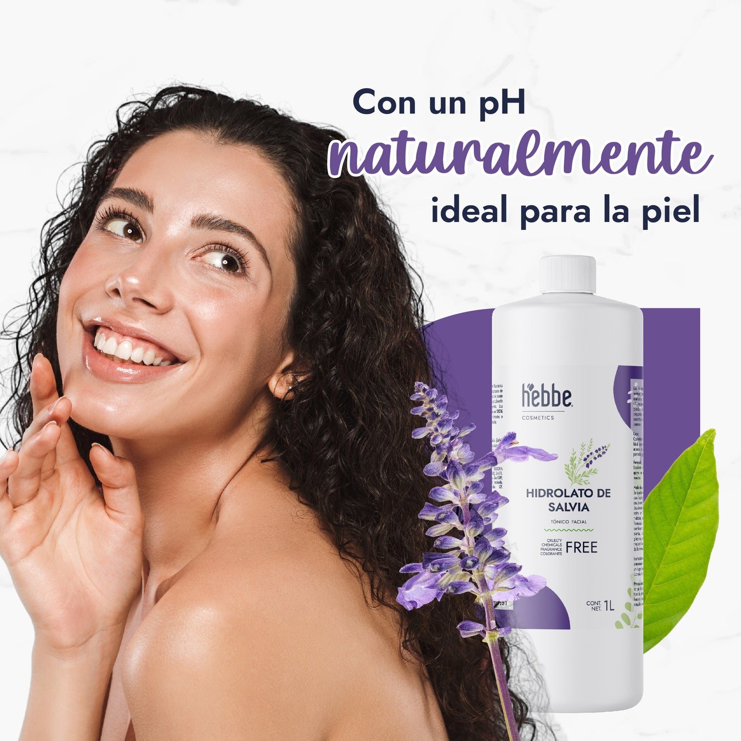 Hidrolato de Salvia | Facial y Corporal | Purificante, Seborregulador y Astringente