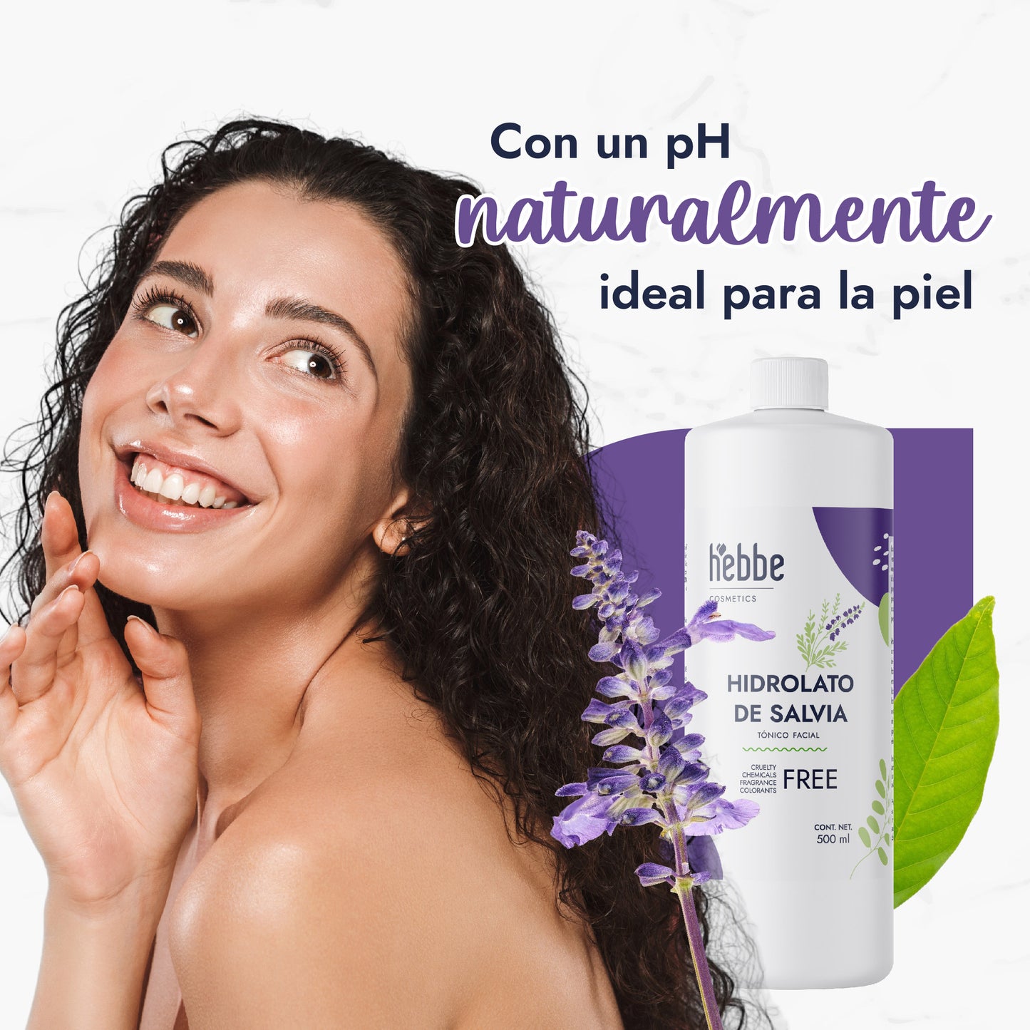 Hidrolato de Salvia | Facial y Corporal | Purificante, Seborregulador y Astringente