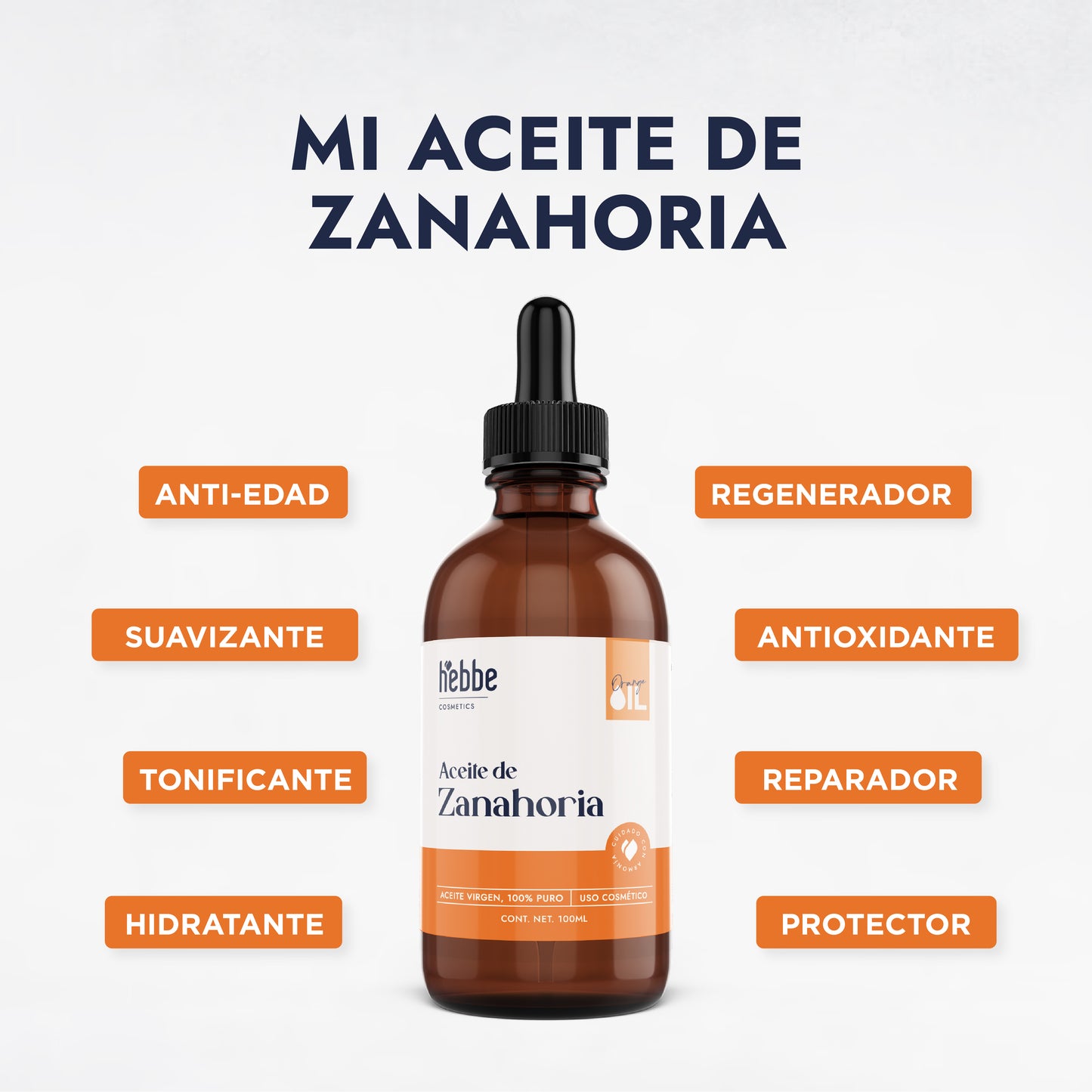 Aceite de Zanahoria Natural | Facial y Corporal | Antioxidante, Regenerador Antiedad y Protector Natural