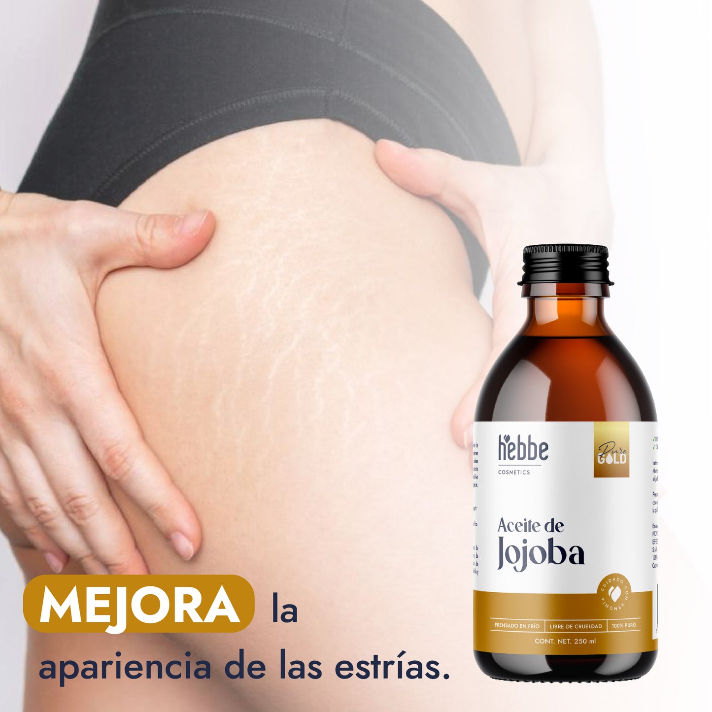 Aceite de Jojoba Cera natural | Facial, Capilar y Corporal | Seborregulador, Hidratante y Antioxidante Natural