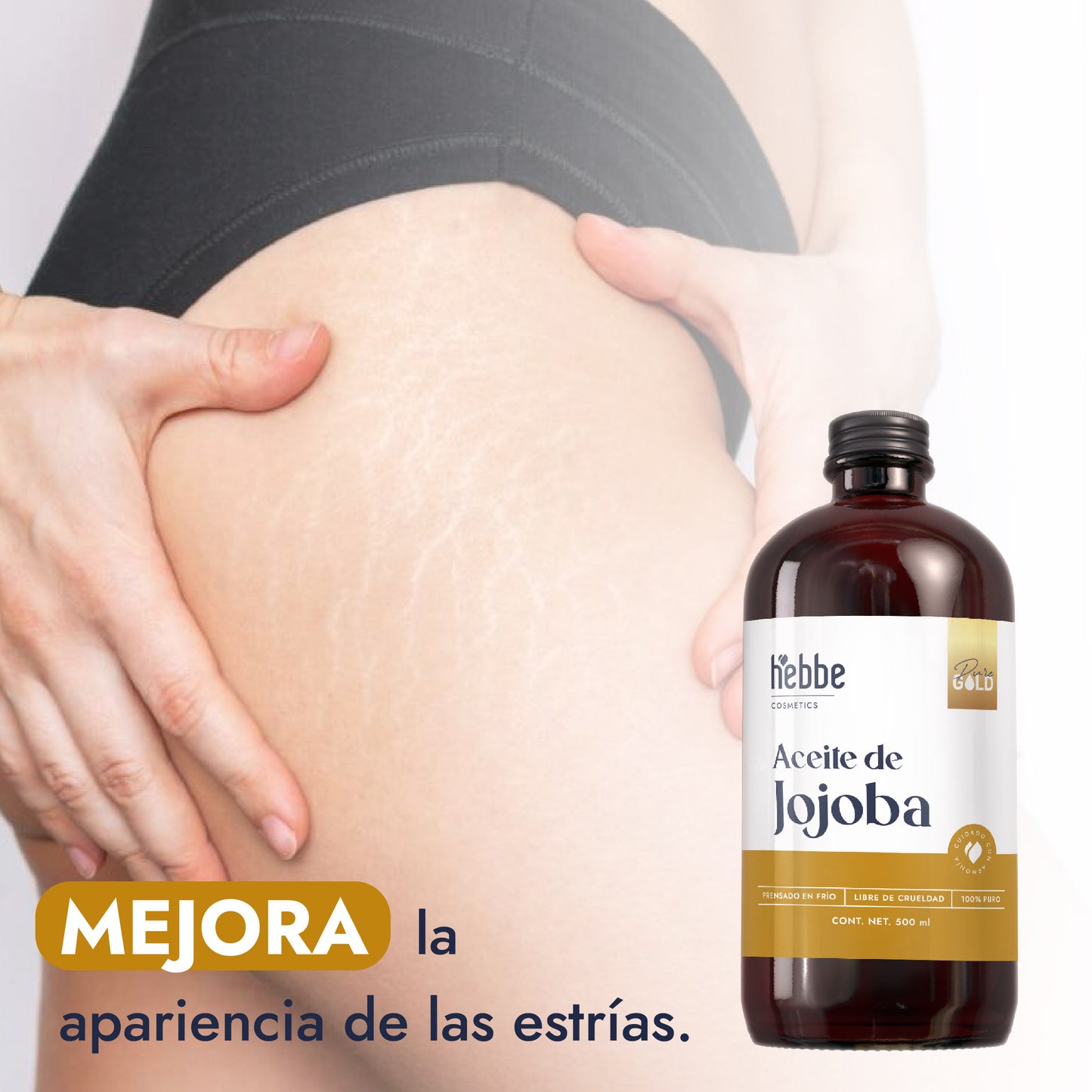 Aceite de Jojoba Cera natural | Facial, Capilar y Corporal | Seborregulador, Hidratante y Antioxidante Natural